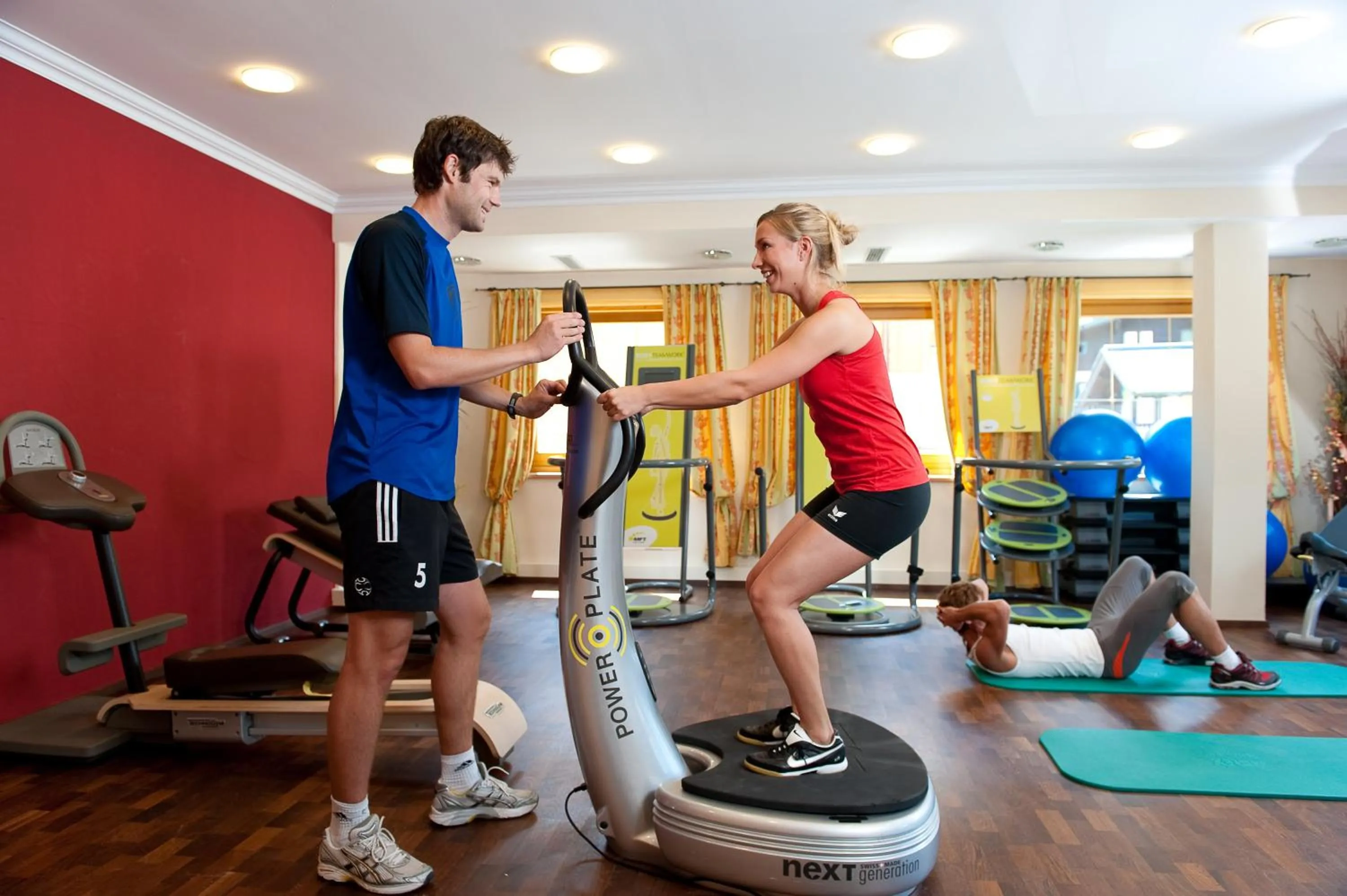 People in Alpinresort ValSaa - Sport & Spa