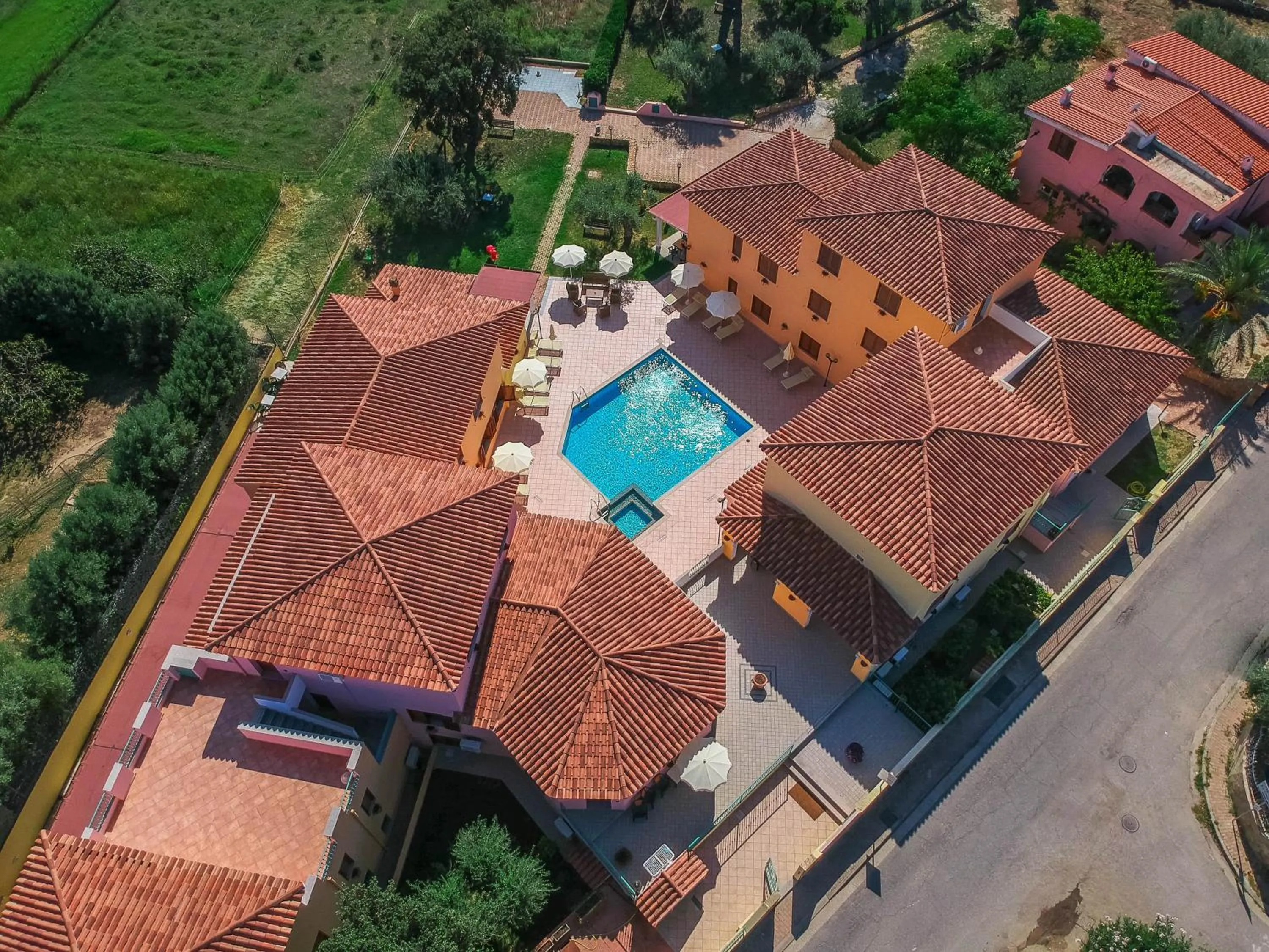 Bird's eye view in Residence Cala Viola