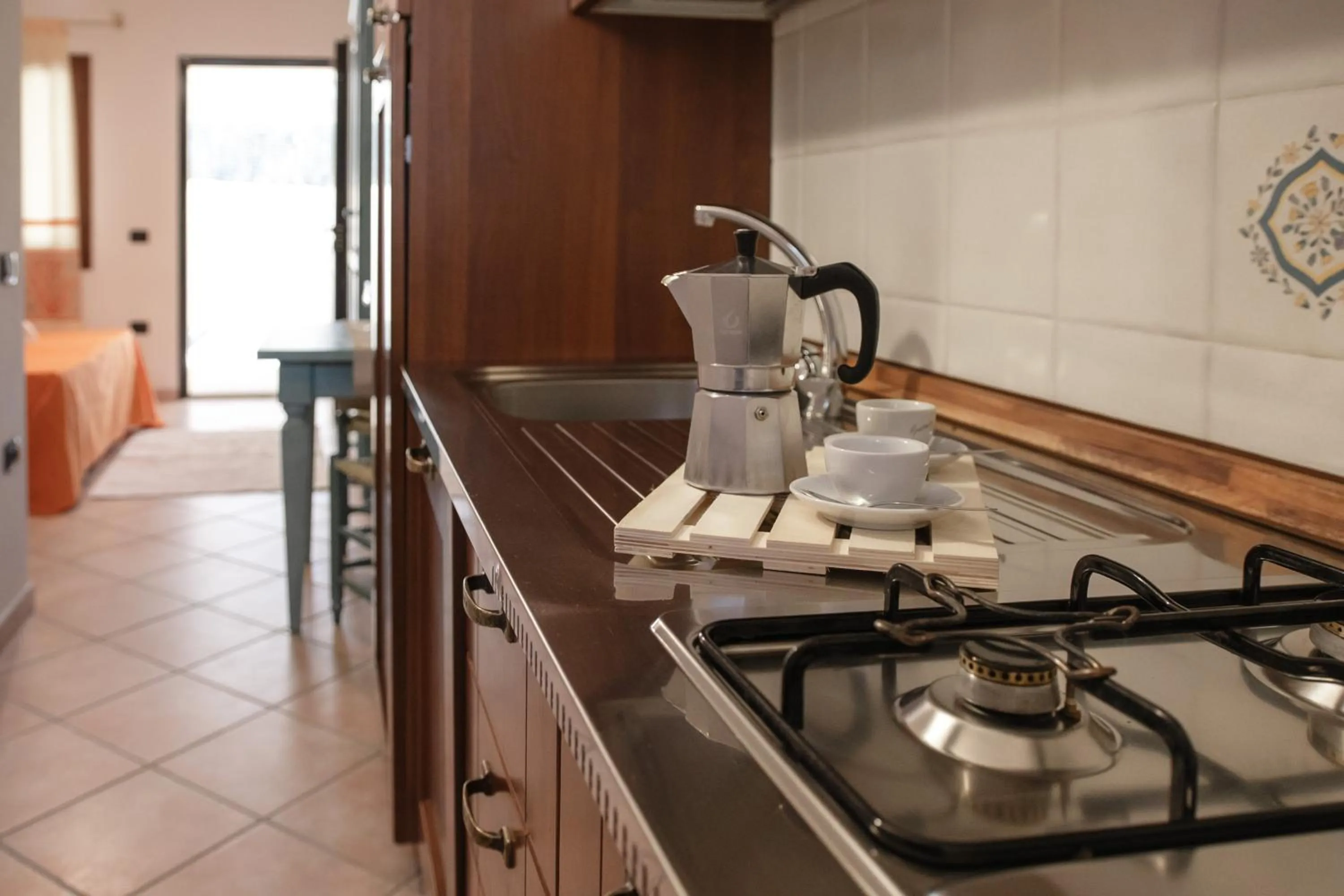 Kitchen or kitchenette in Residence Cala Viola