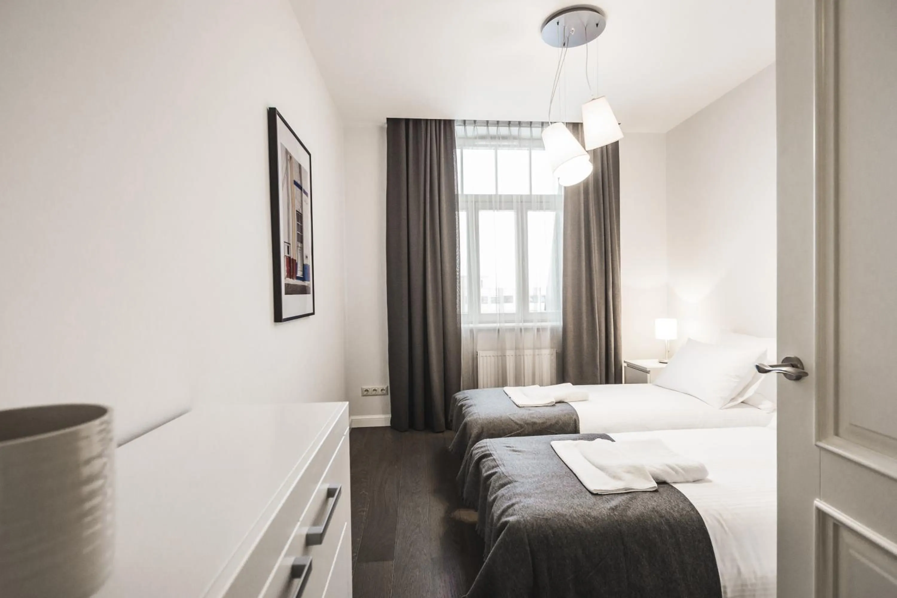 Bedroom, Bed in Riga Lux Apartments - Skolas