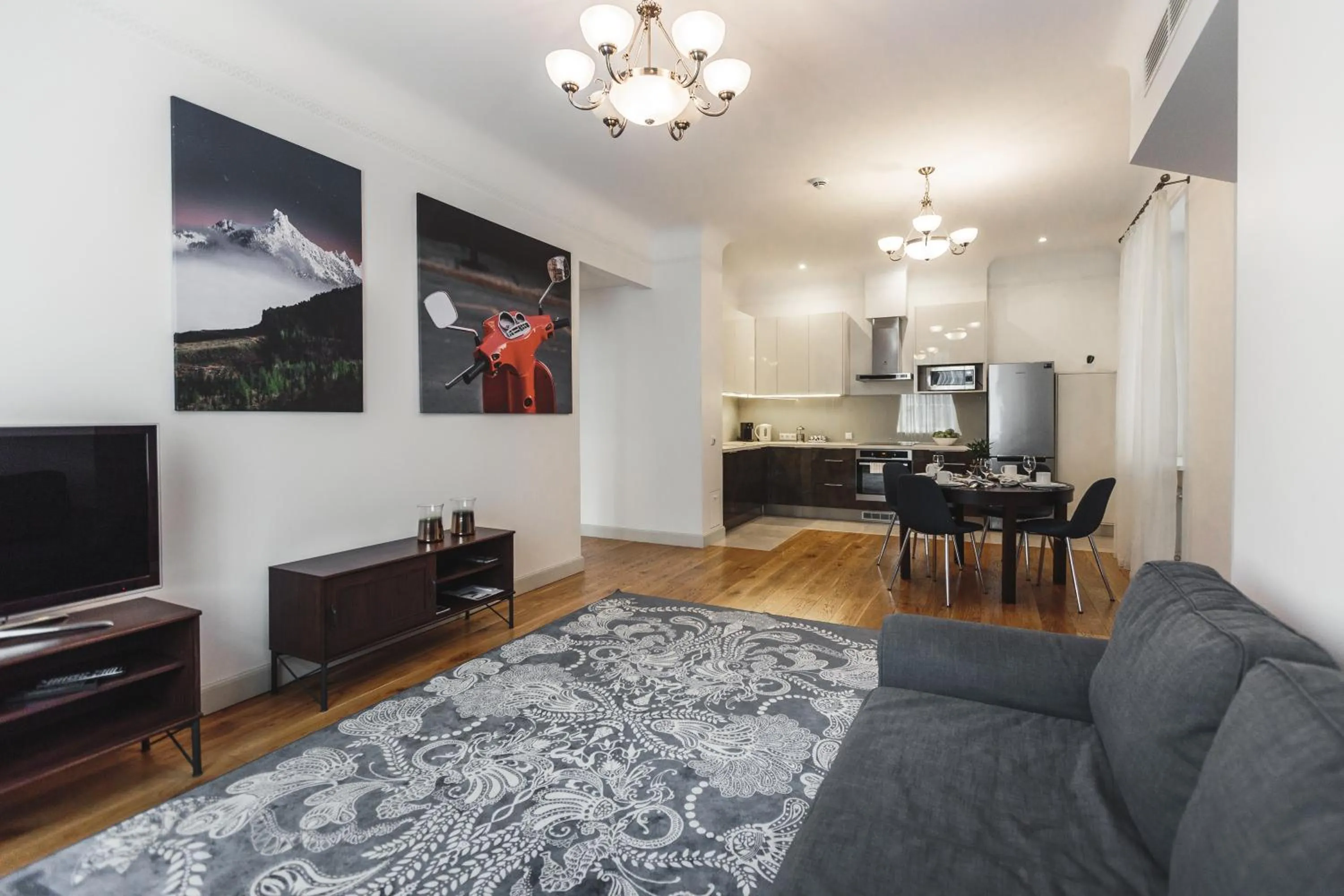 Living room in Riga Lux Apartments - Skolas