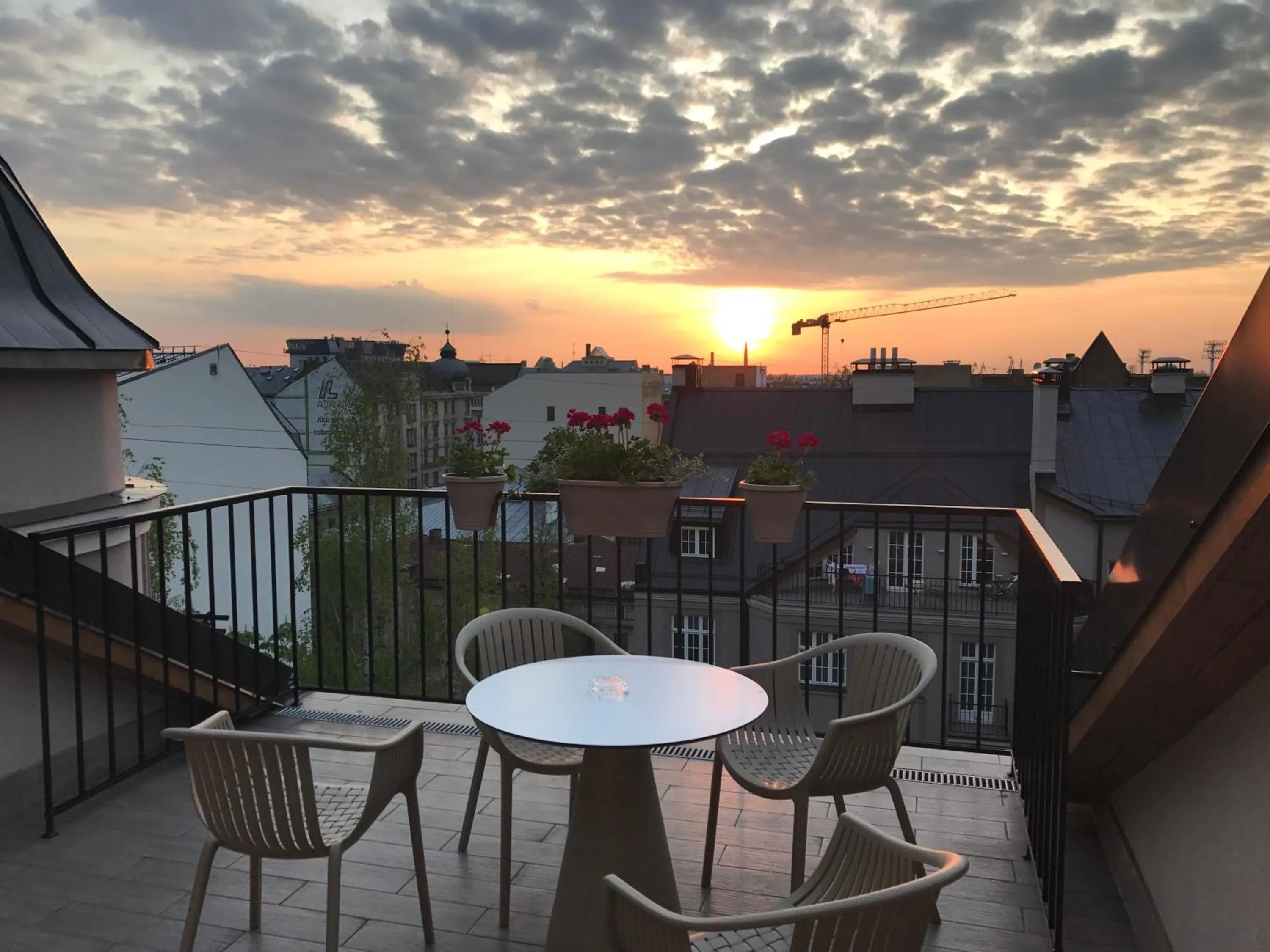 Balcony/Terrace in Riga Lux Apartments - Skolas