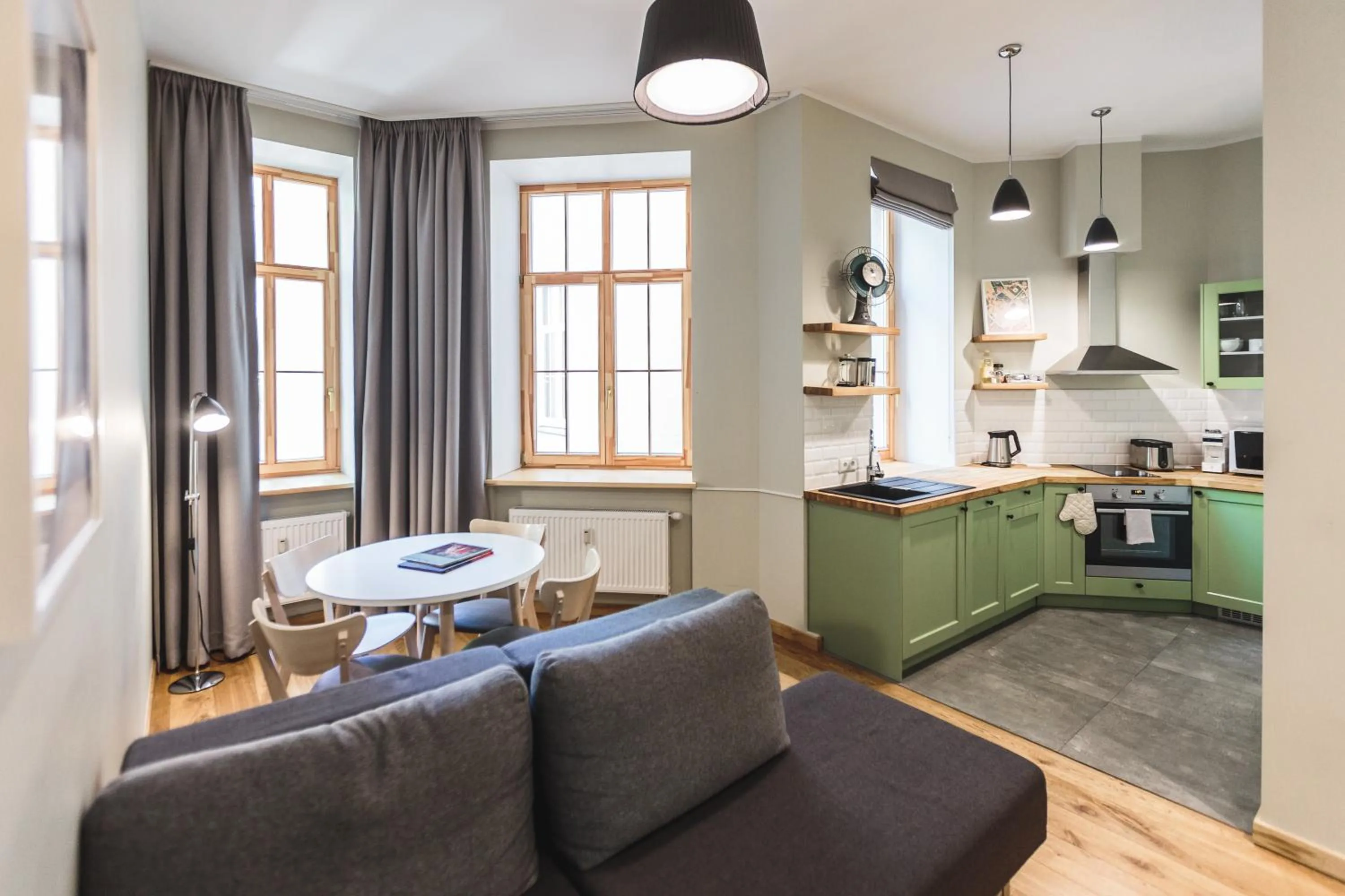 Kitchen or kitchenette in Riga Lux Apartments - Skolas