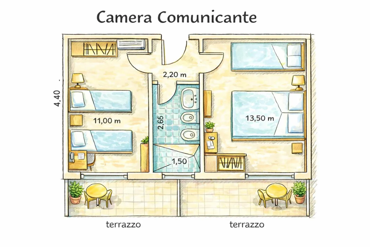 Floor plan in Hotel Admiral