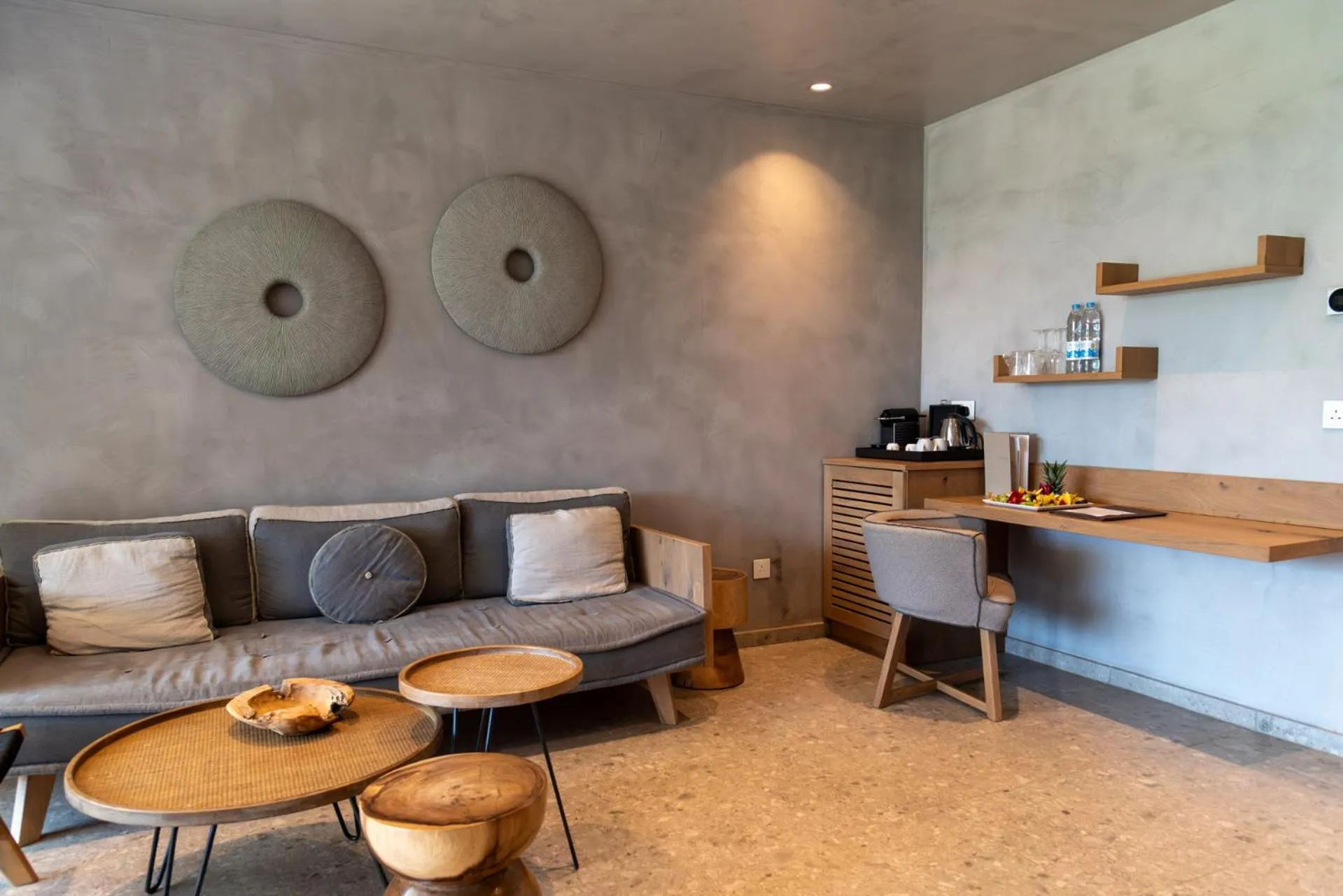 Living room in Grecian Bay