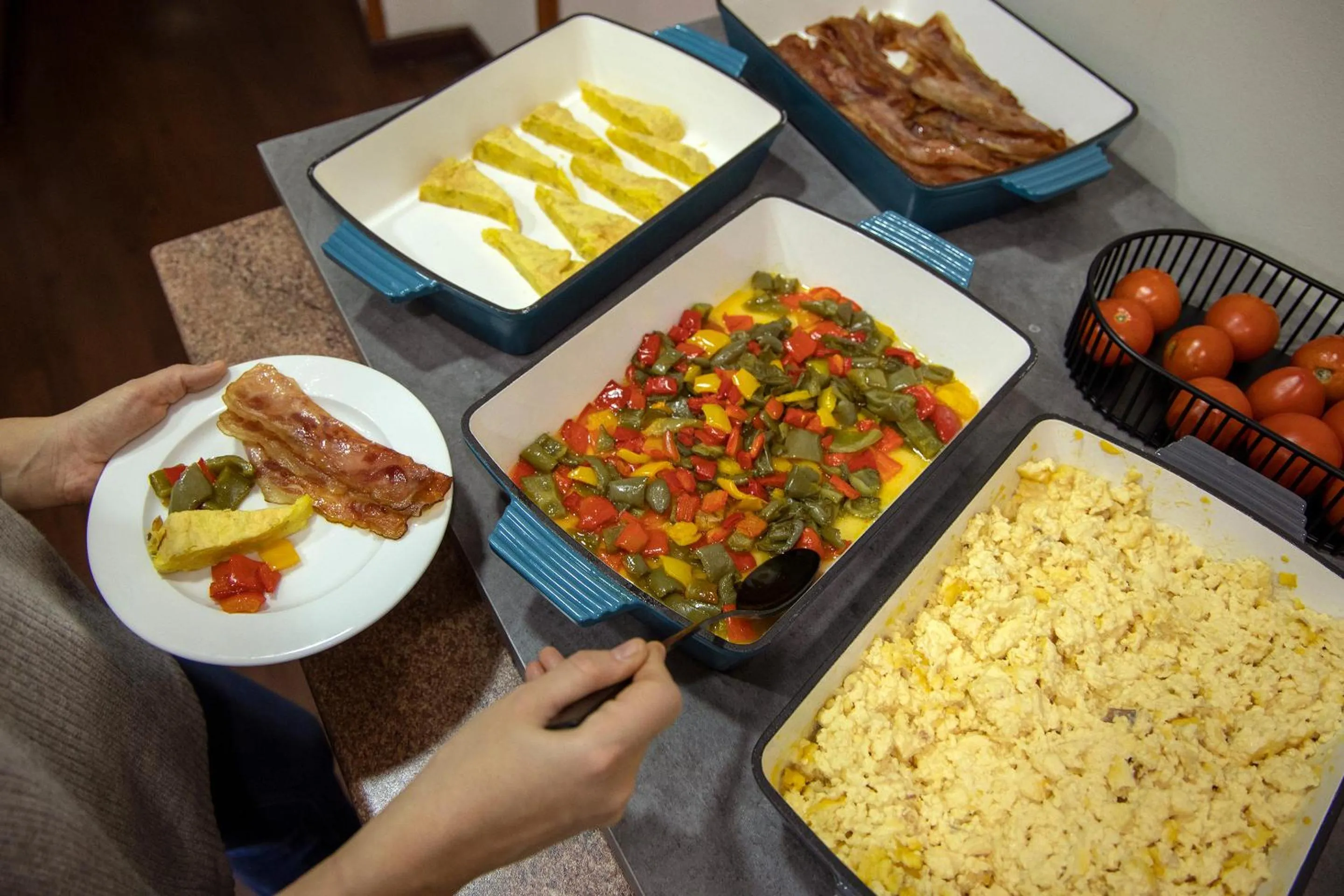 Buffet breakfast in Hotel Oros by Nexta