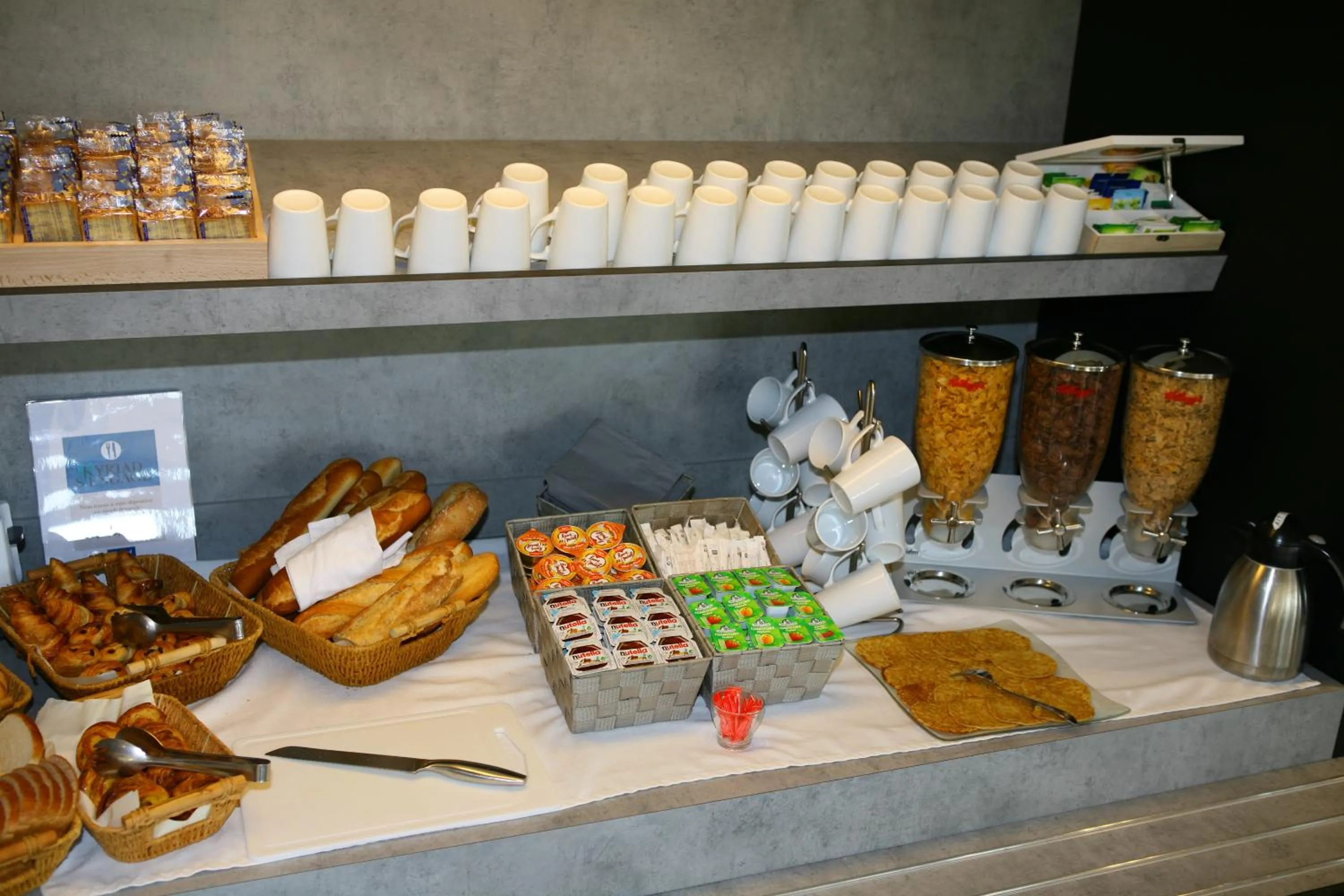 Buffet breakfast in Kyriad Chateauroux