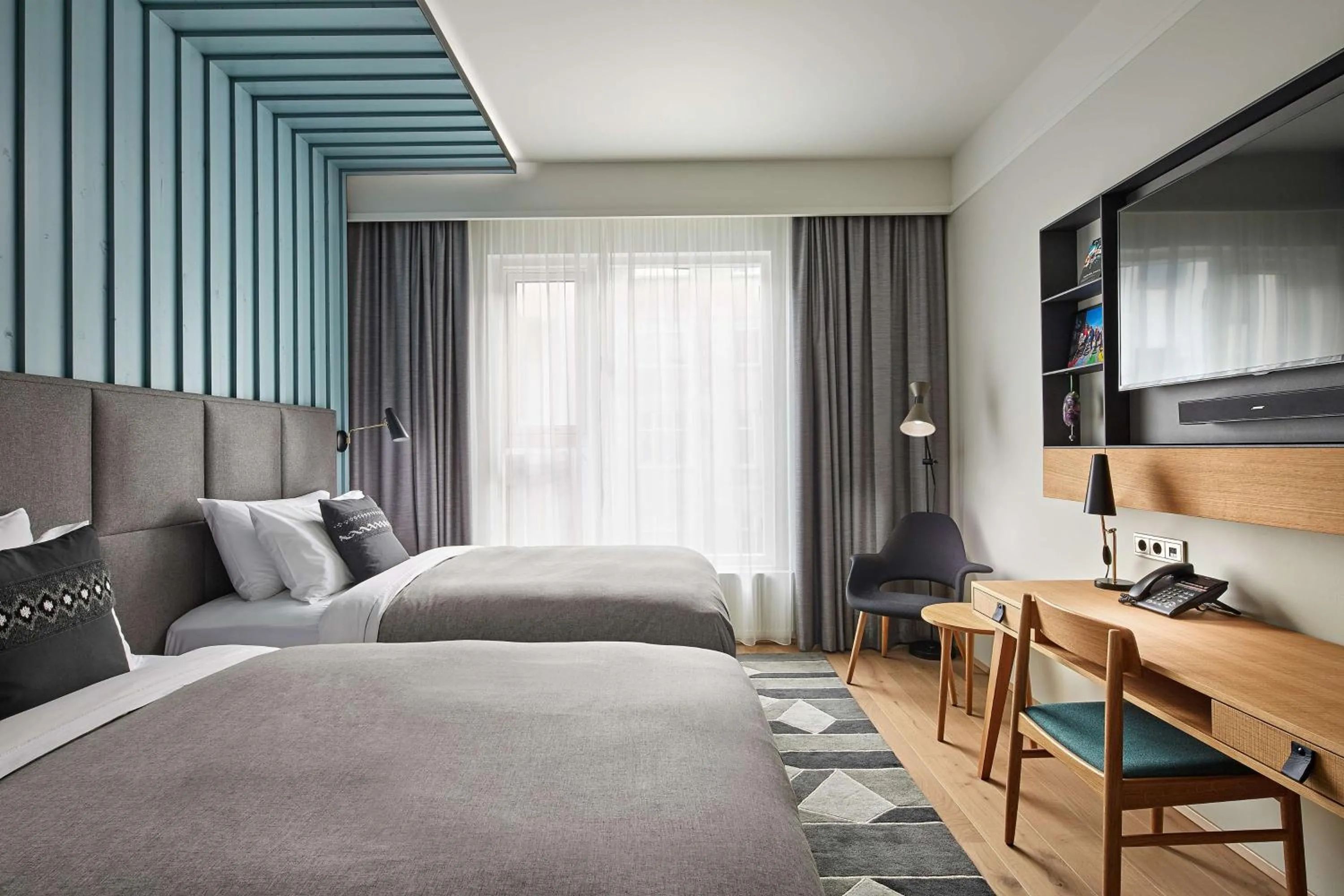 Bedroom, Bed in Canopy by Hilton Reykjavik City Centre