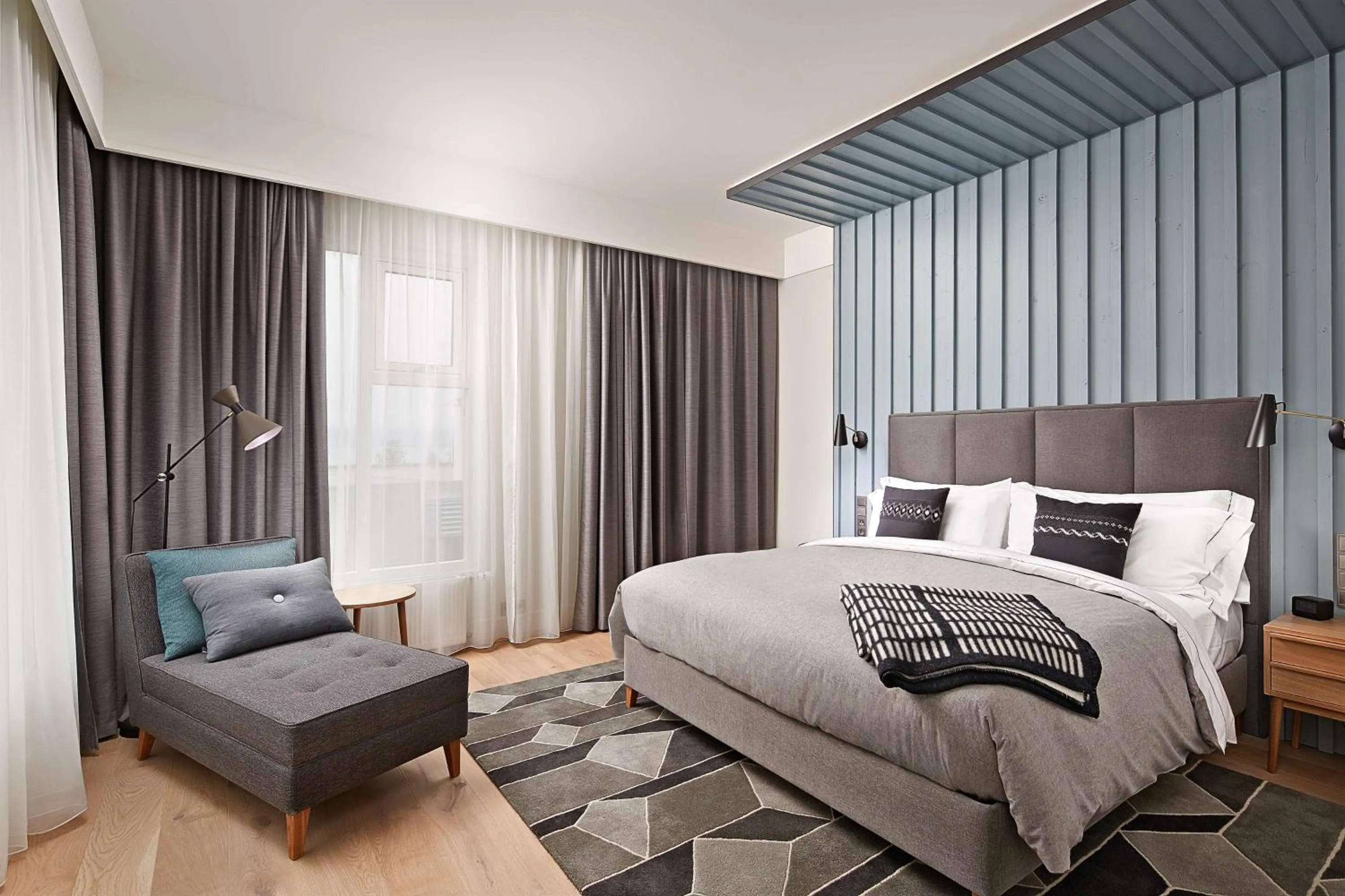 Living room, Bed in Canopy by Hilton Reykjavik City Centre