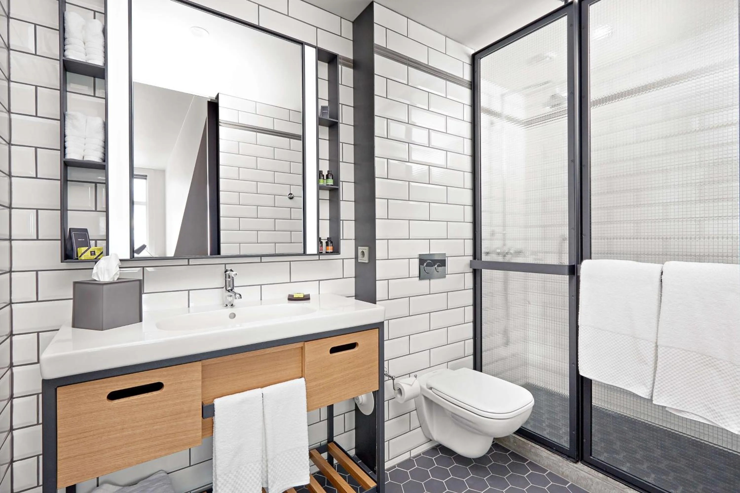 Bathroom in Canopy by Hilton Reykjavik City Centre