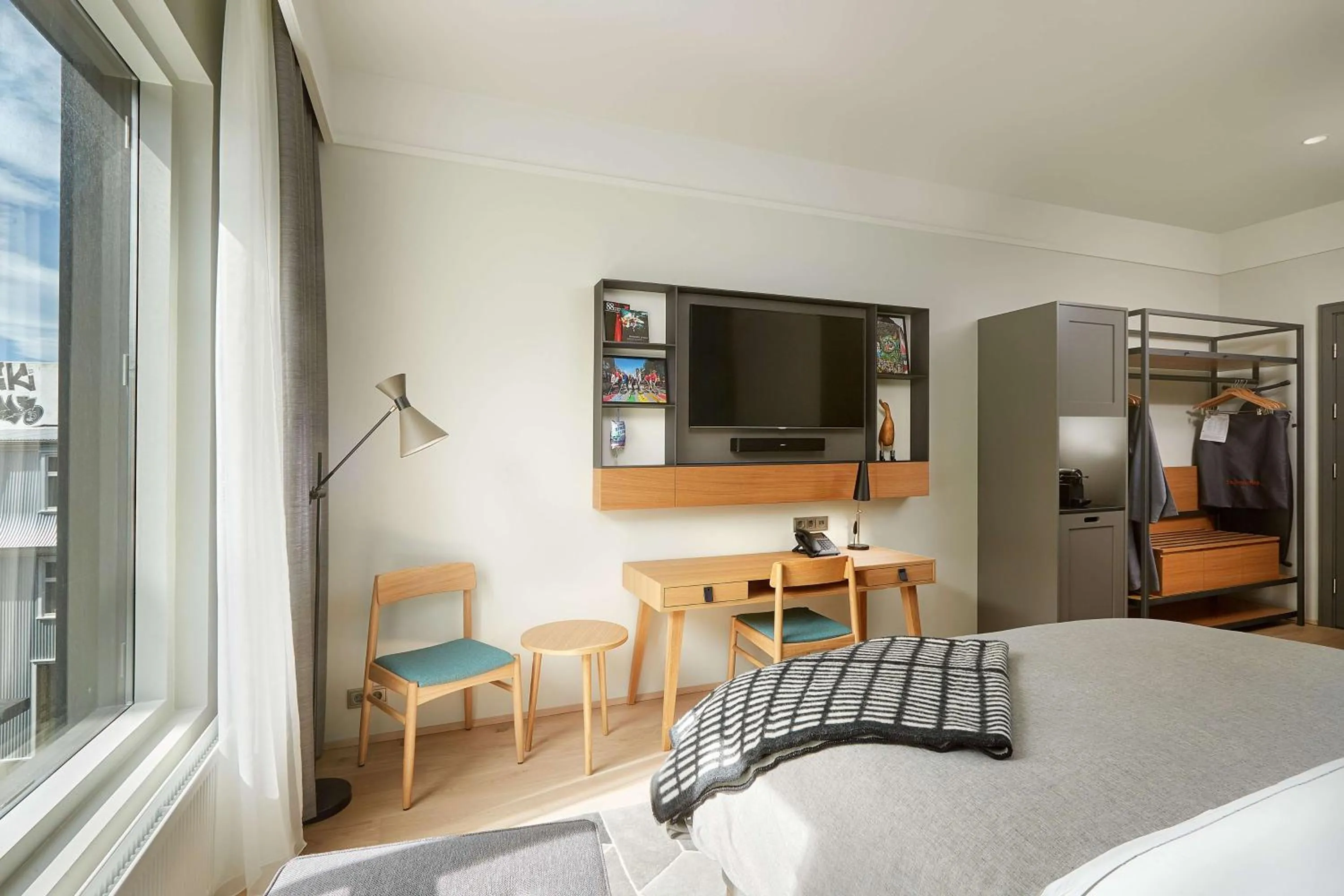 Bedroom, Bed in Canopy by Hilton Reykjavik City Centre