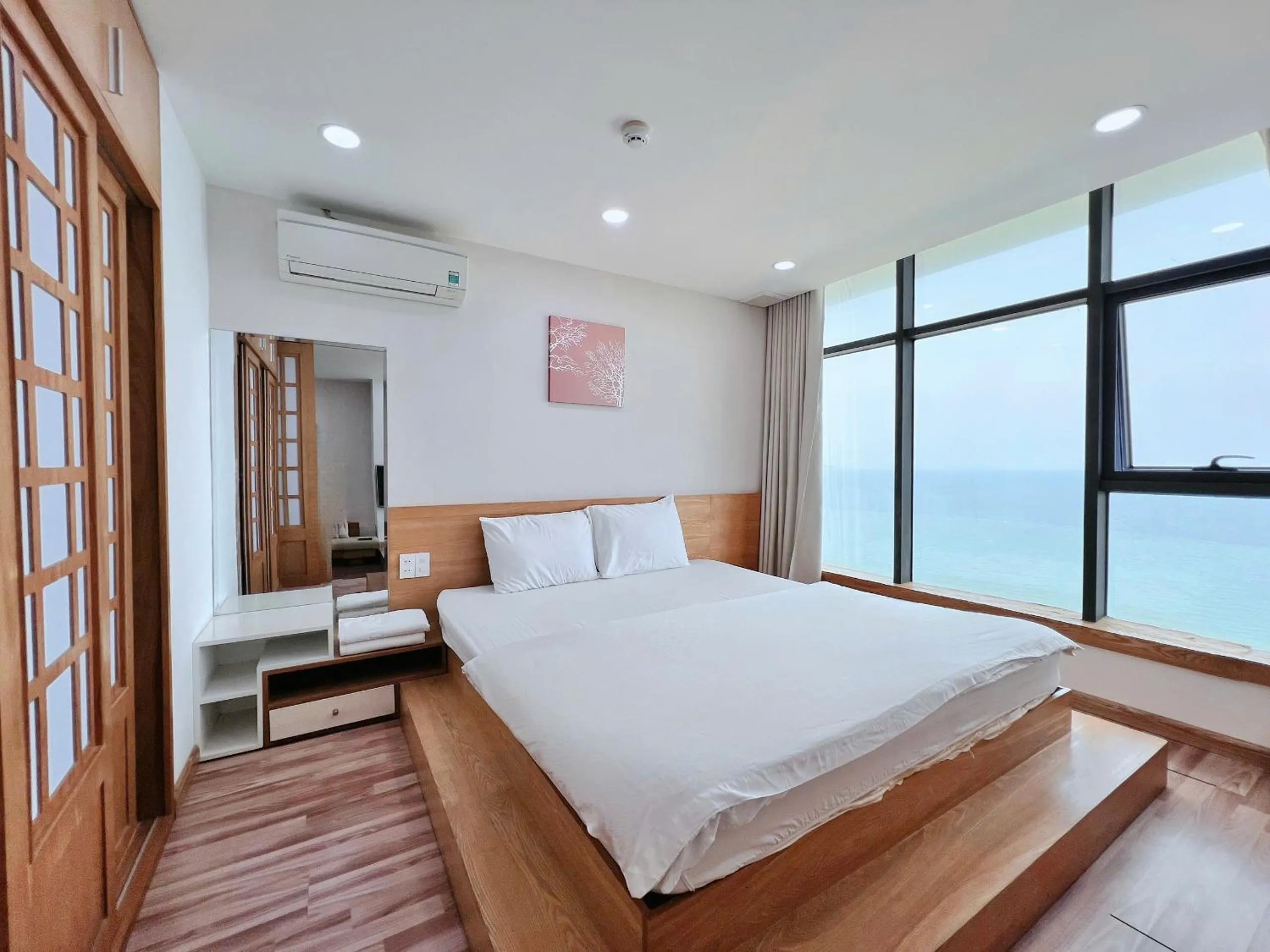 Bed in Gold Ocean Apartment Nha Trang