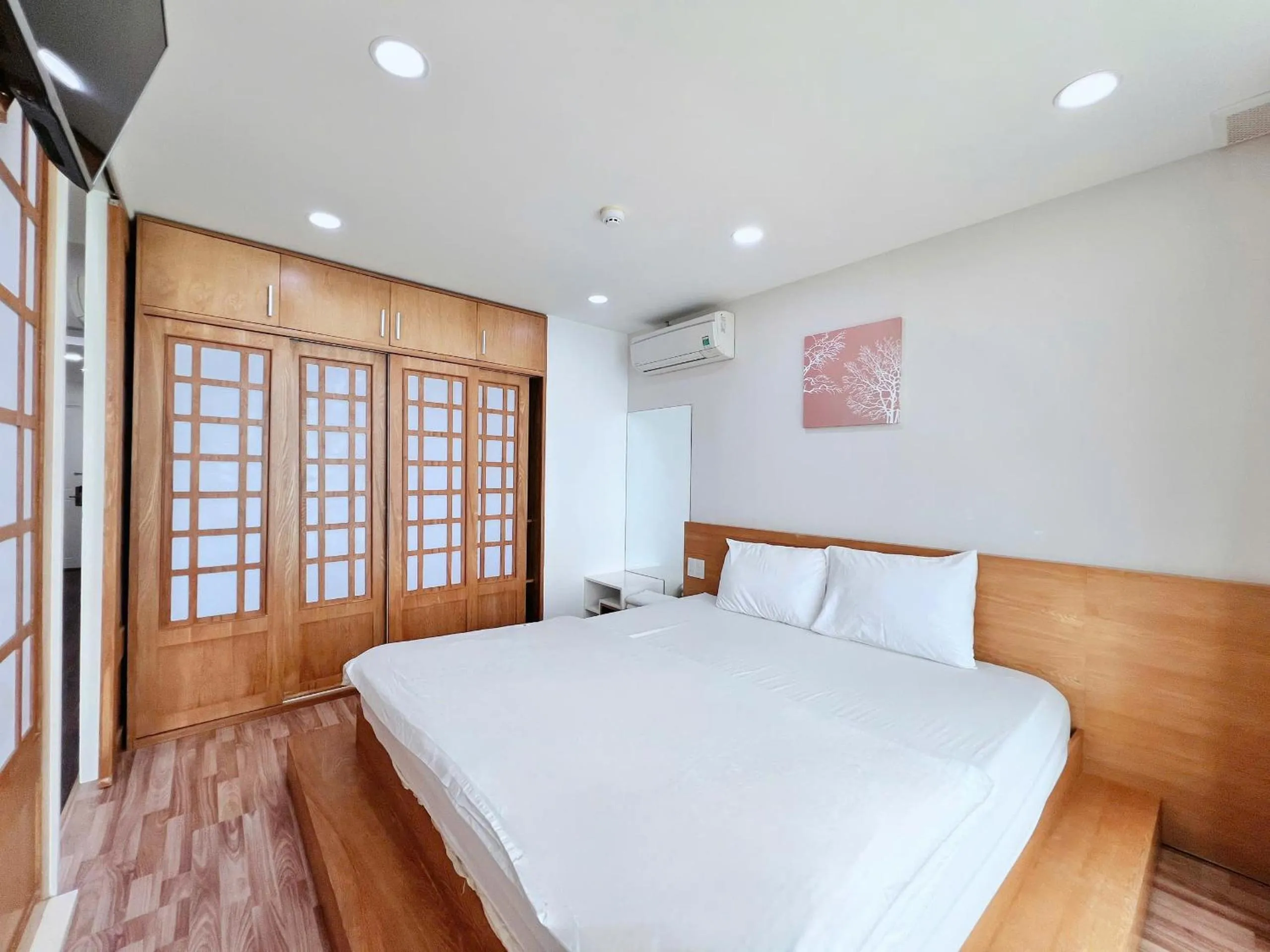 Bed in Gold Ocean Apartment Nha Trang