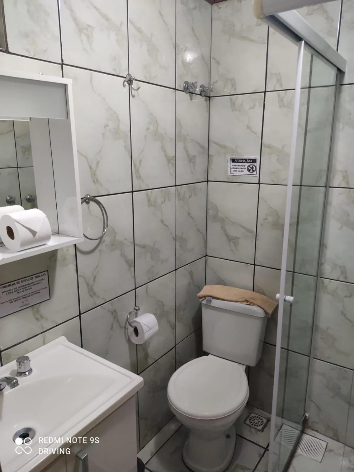 Bathroom in Pousada Sitio Sossego