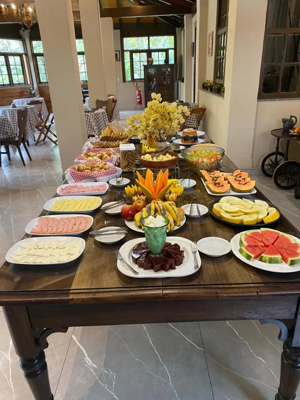 Breakfast in Pousada Sitio Sossego