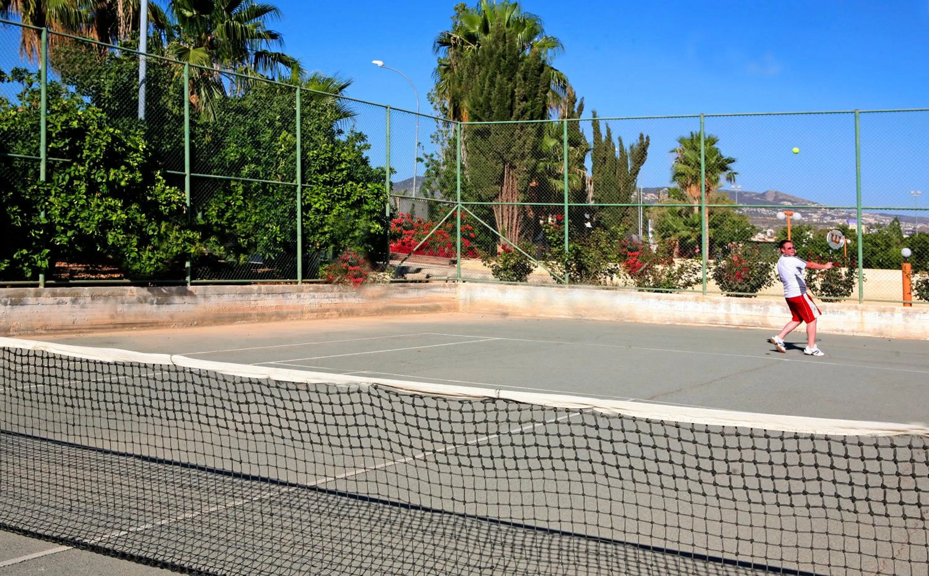 Tennis court in Corallia Beach Hotel Apartments