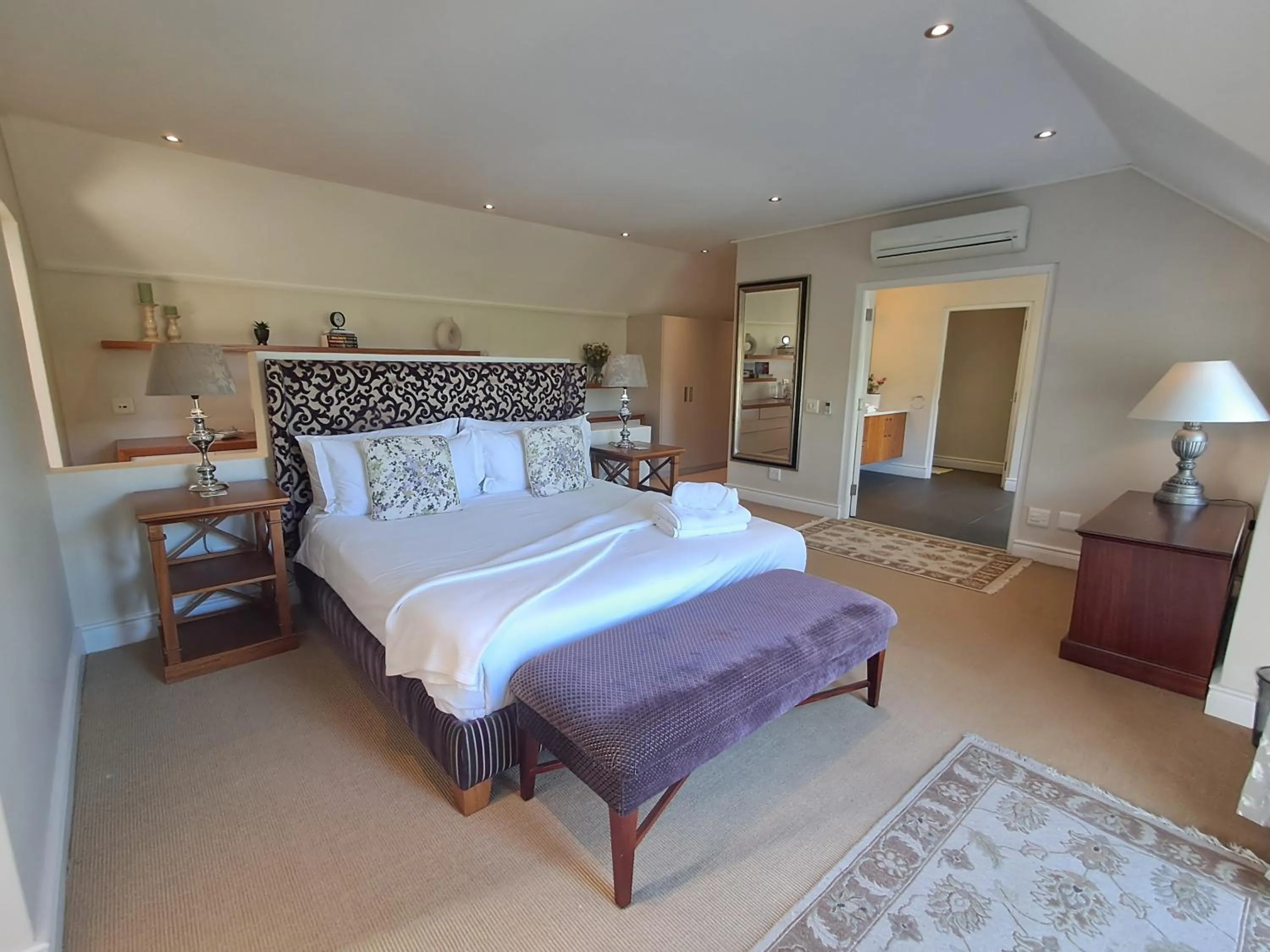 Bed in Wild Mushroom Country House