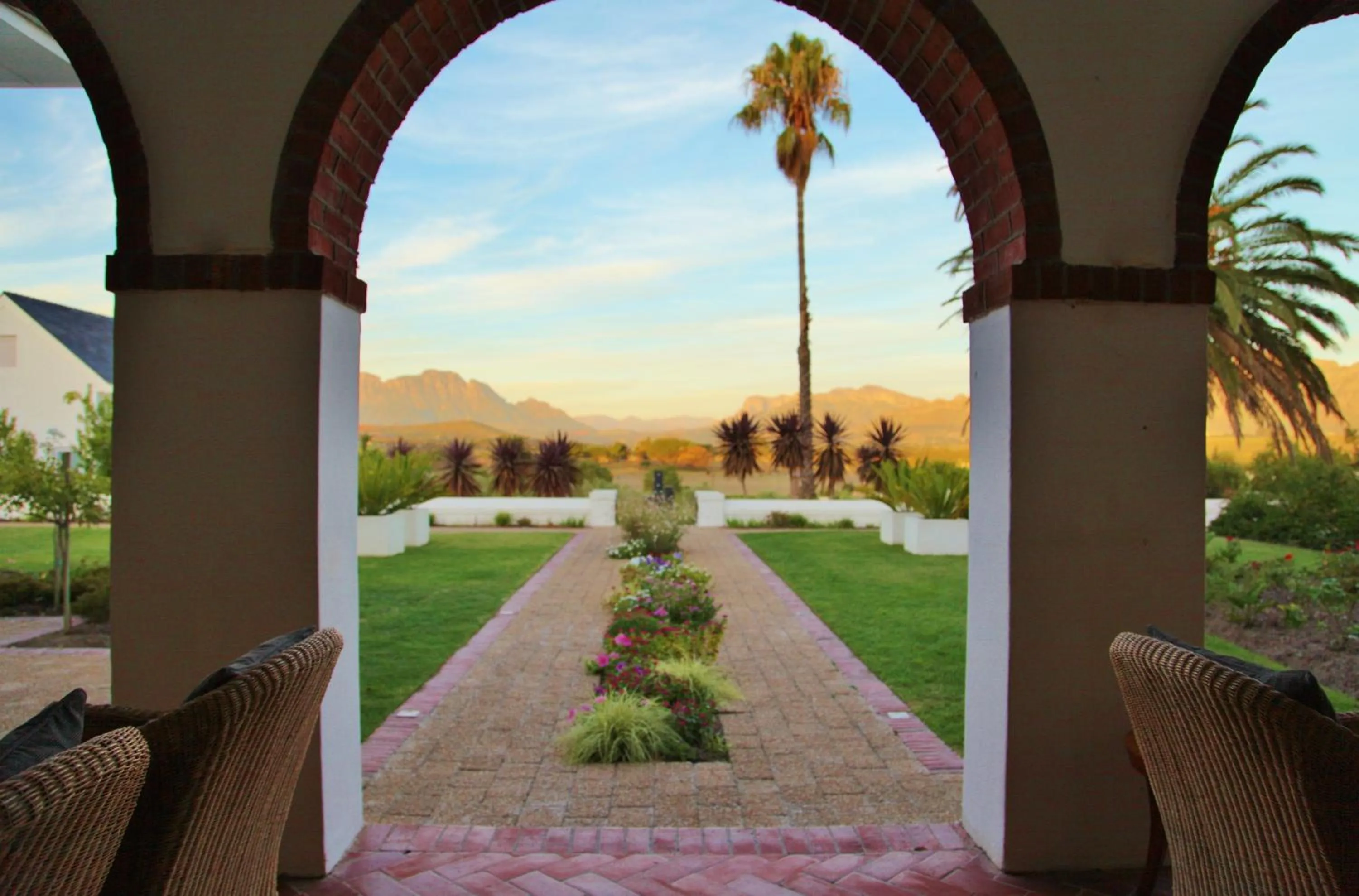 Garden in Wild Mushroom Country House
