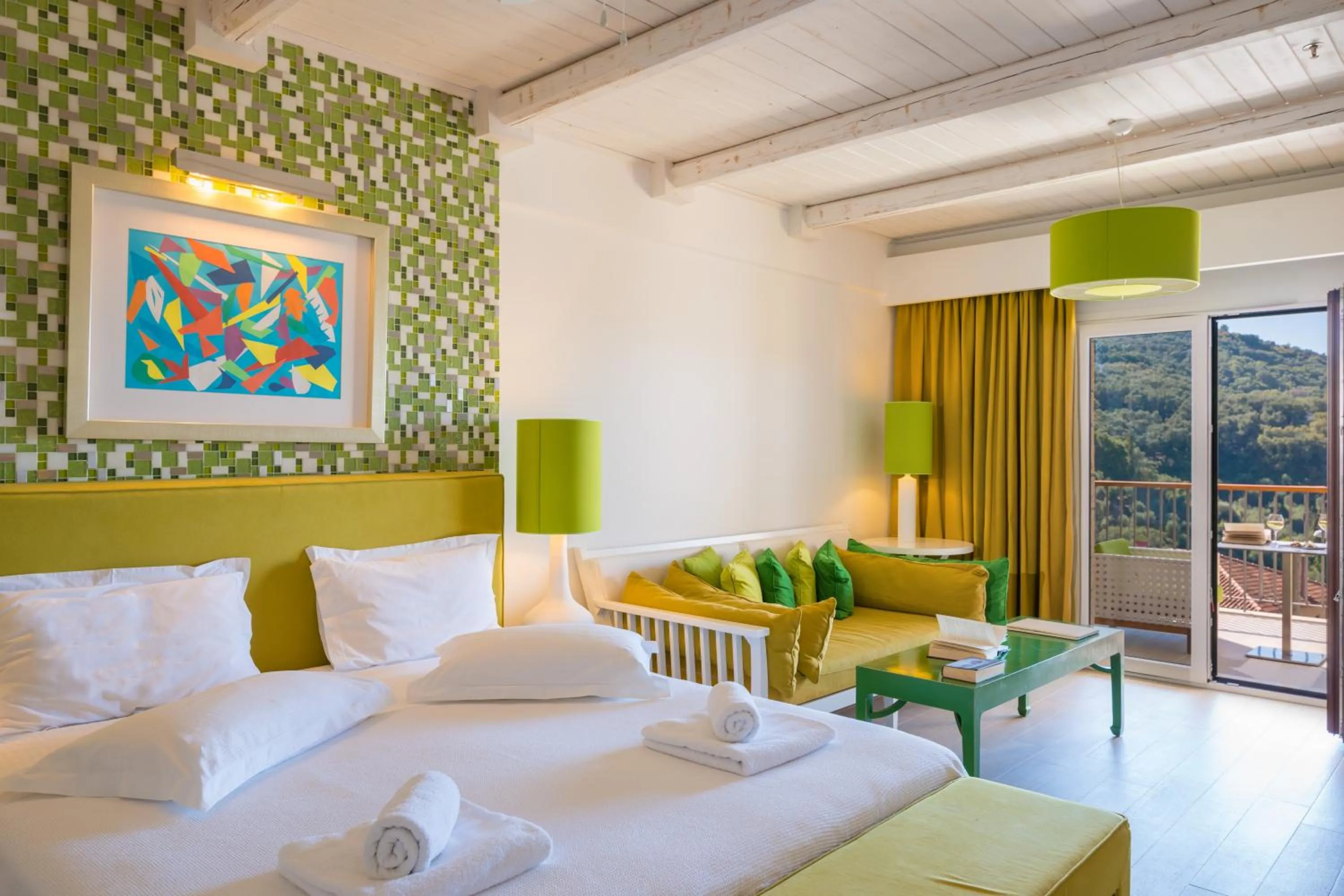 Balcony/Terrace in Salvator Villas & Spa Hotel