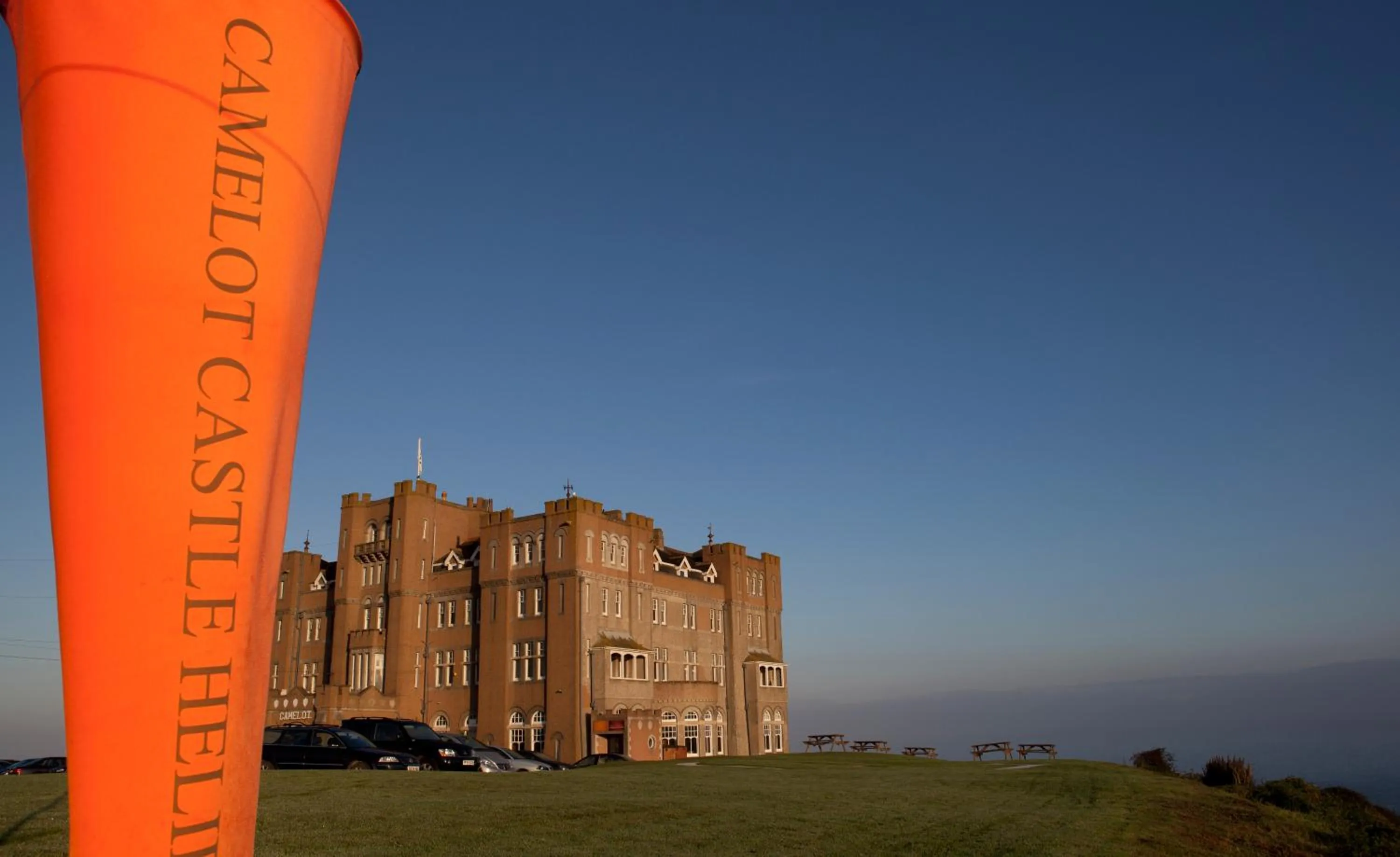 Bird's eye view in Camelot Castle Hotel