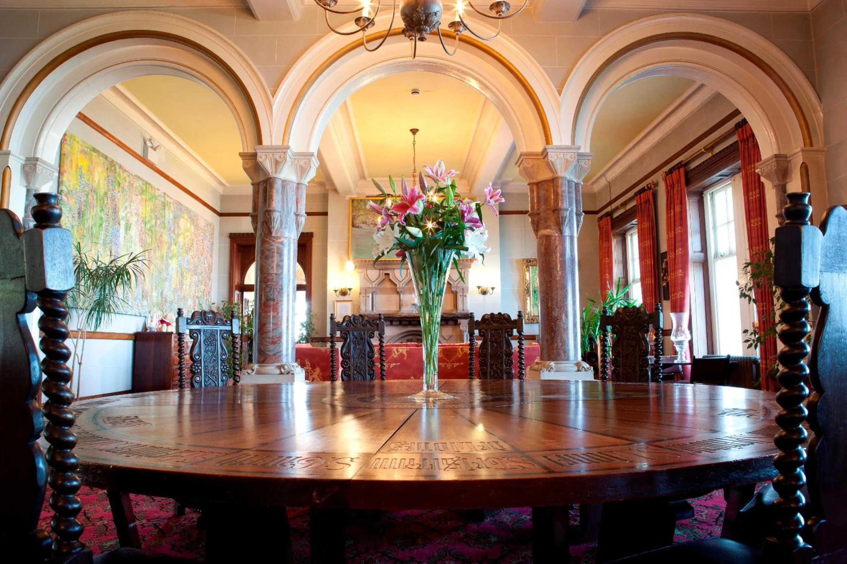 Lobby or reception in Camelot Castle Hotel