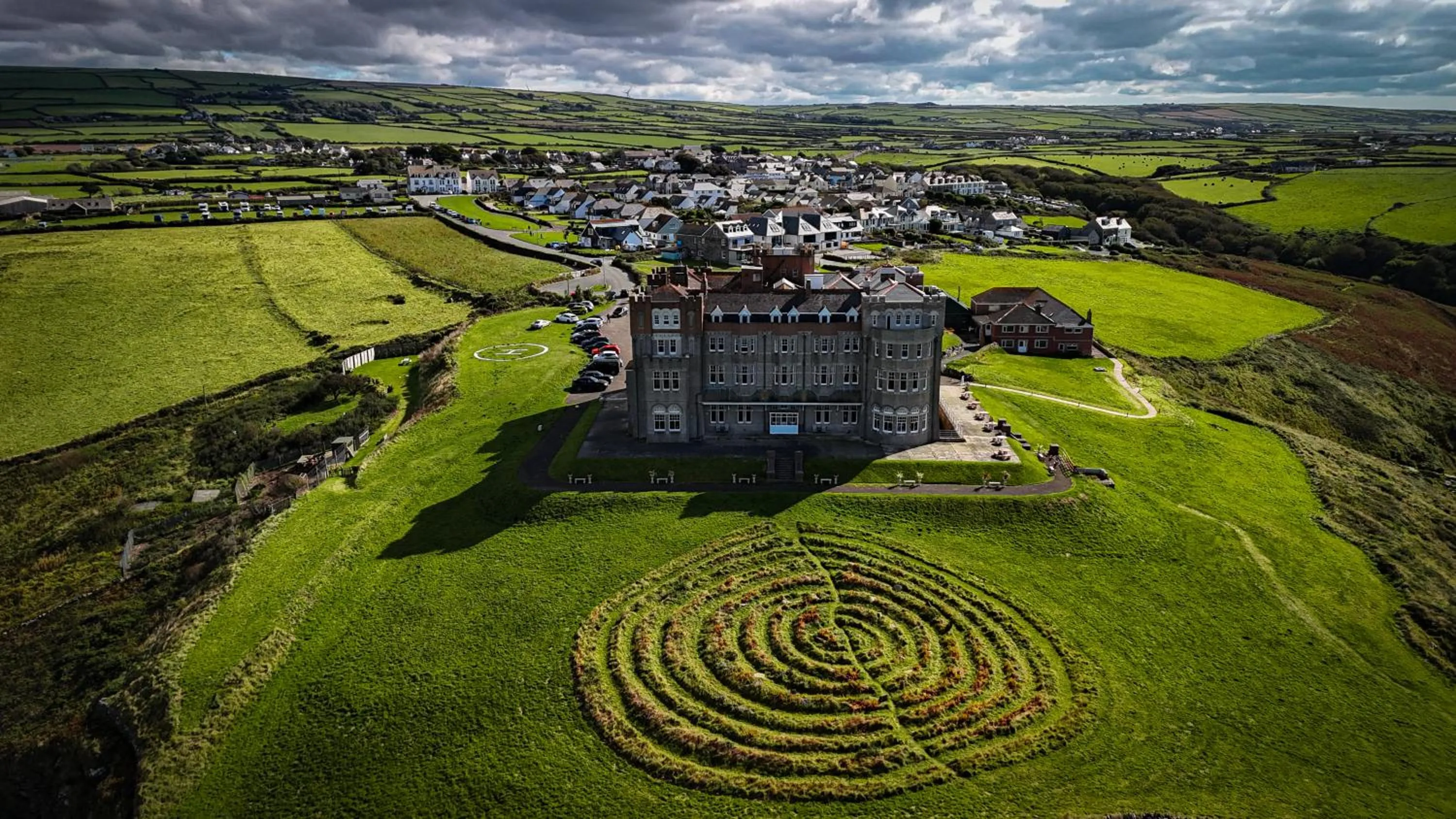 Property building in Camelot Castle Hotel