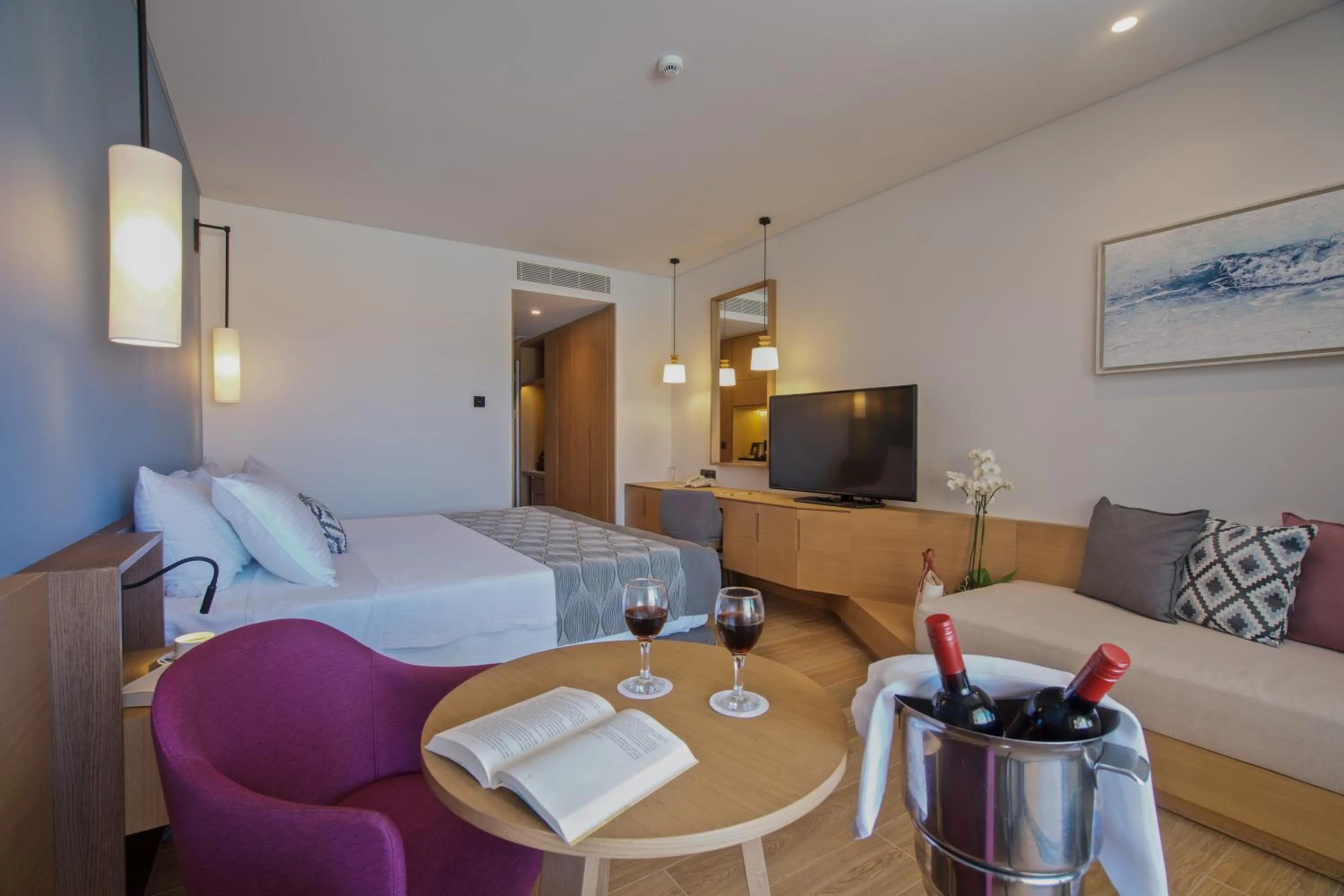 Seating area in Apollonion Asterias Resort and Spa