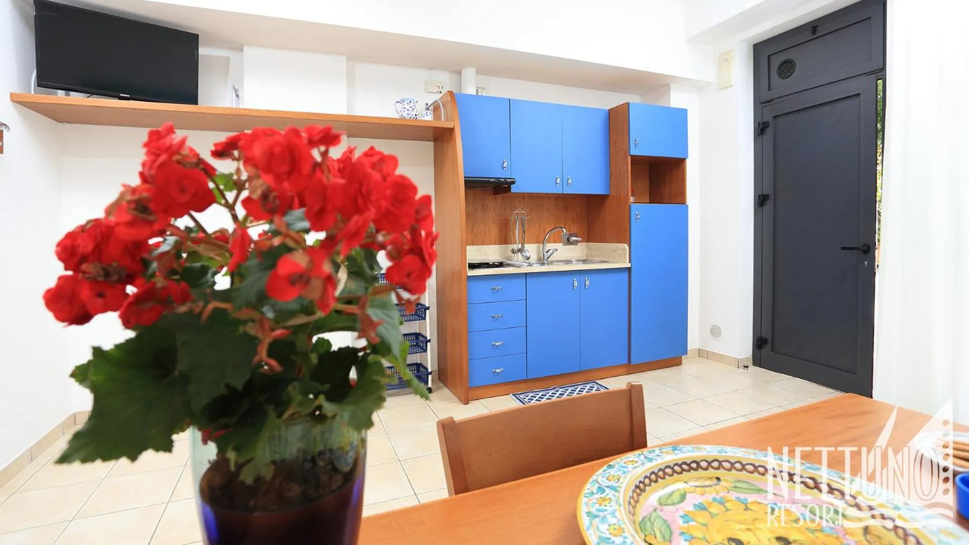 Kitchen or kitchenette in Nettuno Resort