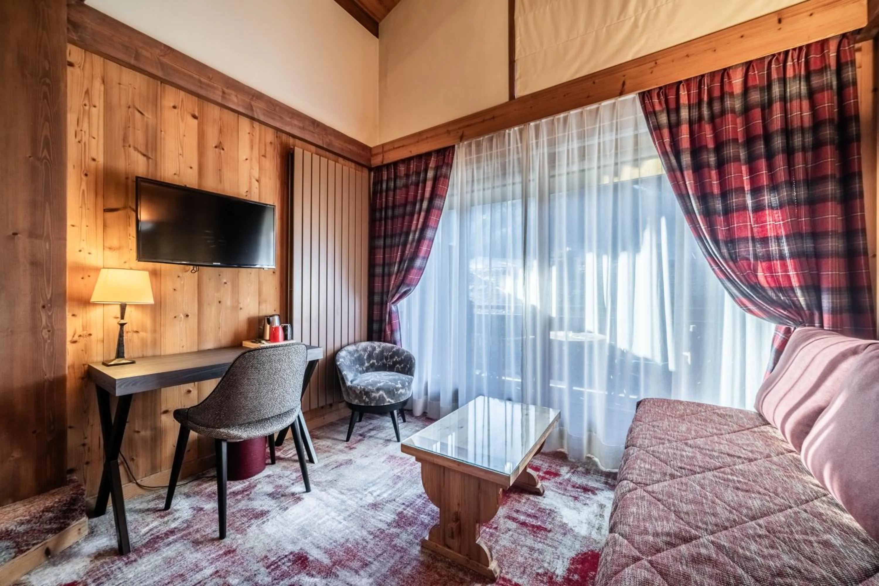 air conditioner, Bed in Hotel Le Samoyede