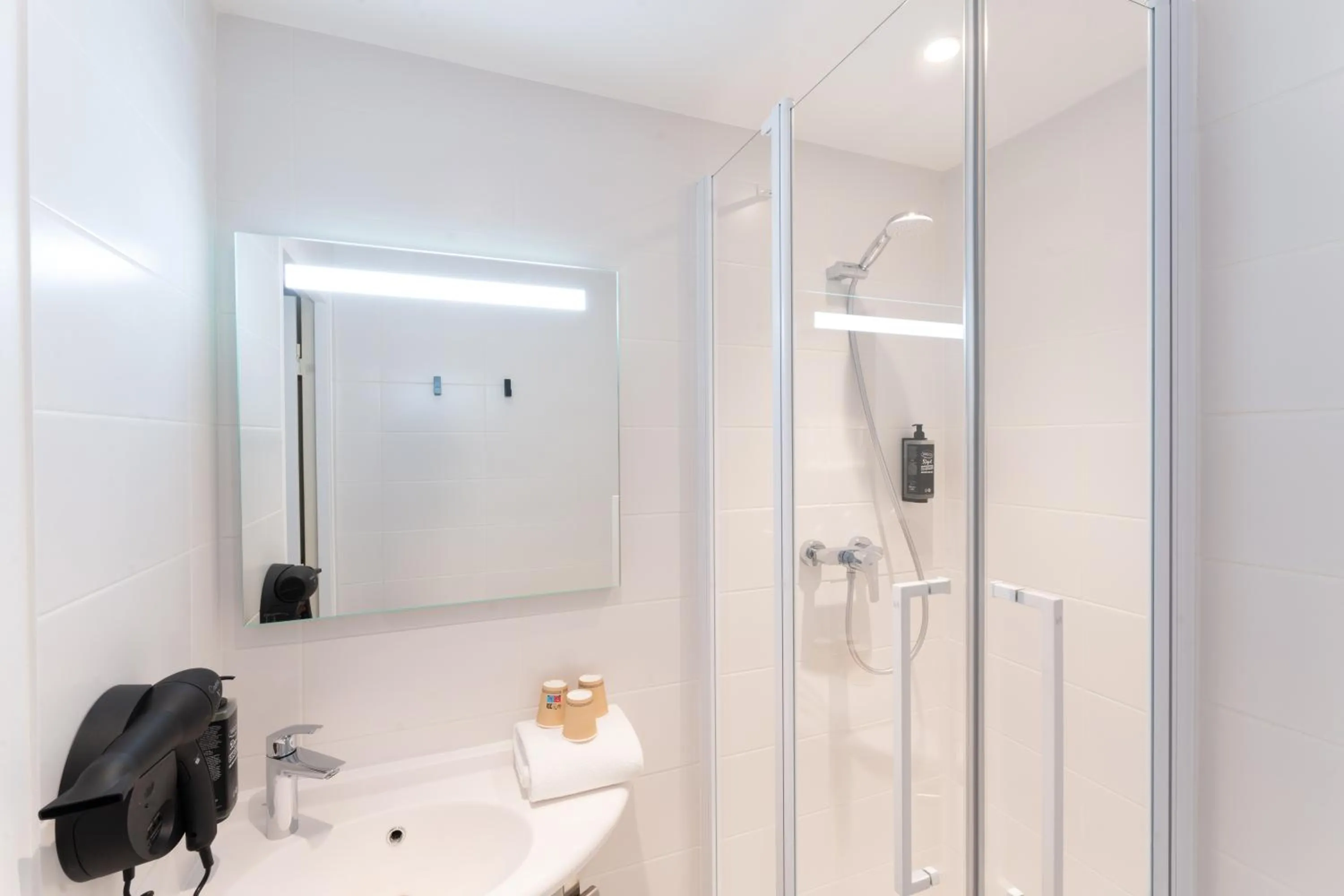 Shower in Hotel Ibis Budget Rennes Cesson
