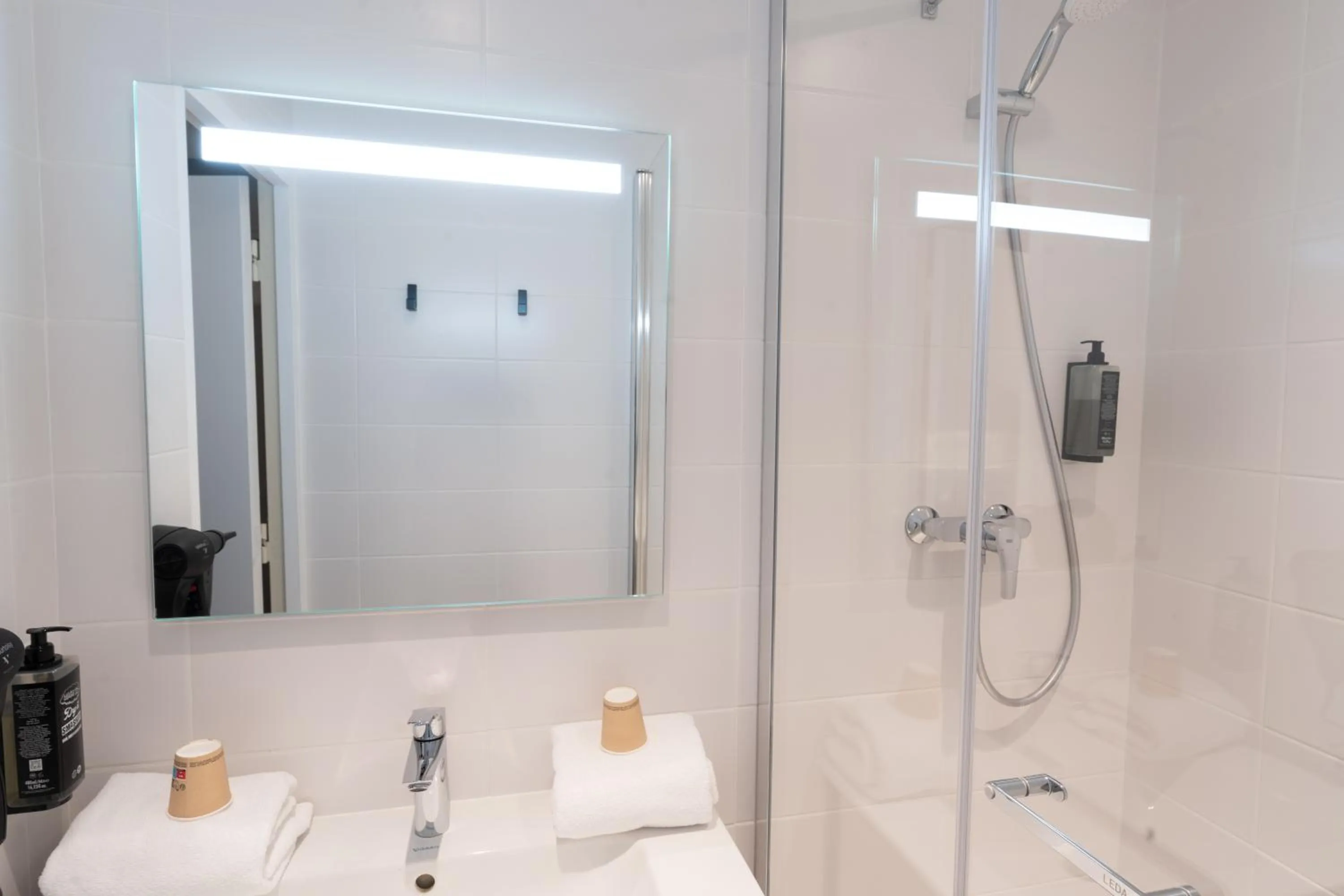 Shower in Hotel Ibis Budget Rennes Cesson
