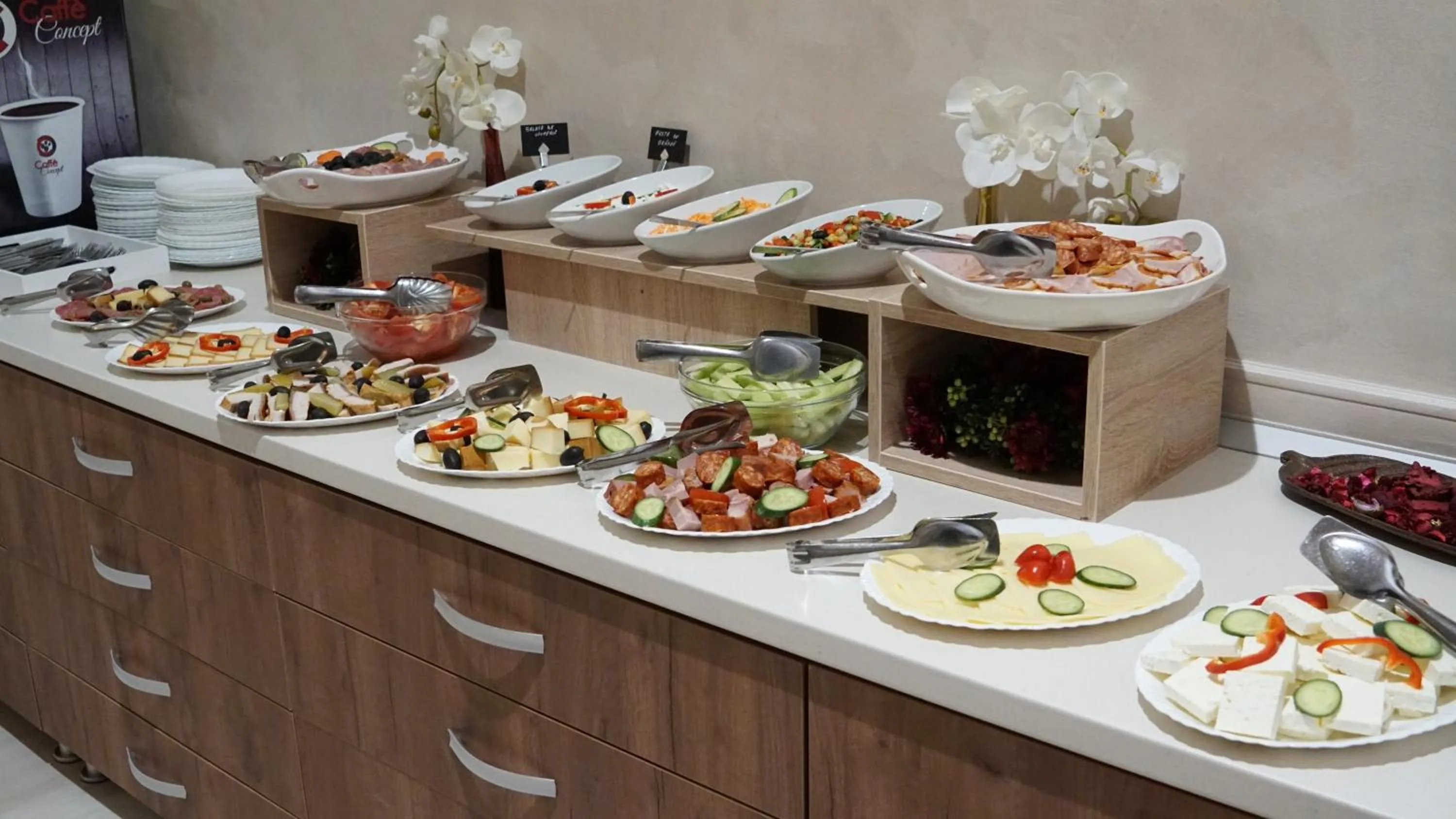 Buffet breakfast in Hotel Nevis Wellness & SPA