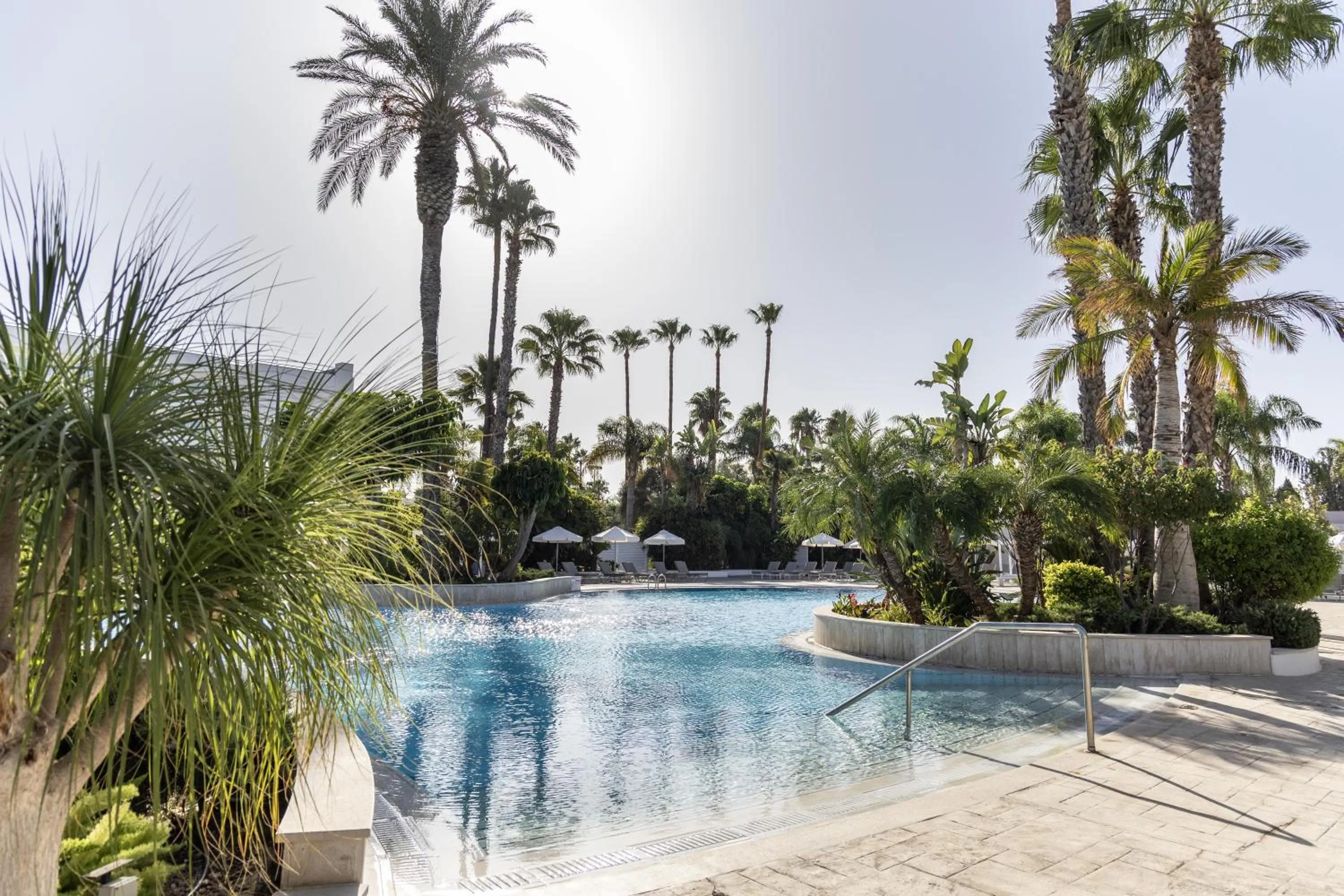 Pool view in Hilton Nicosia