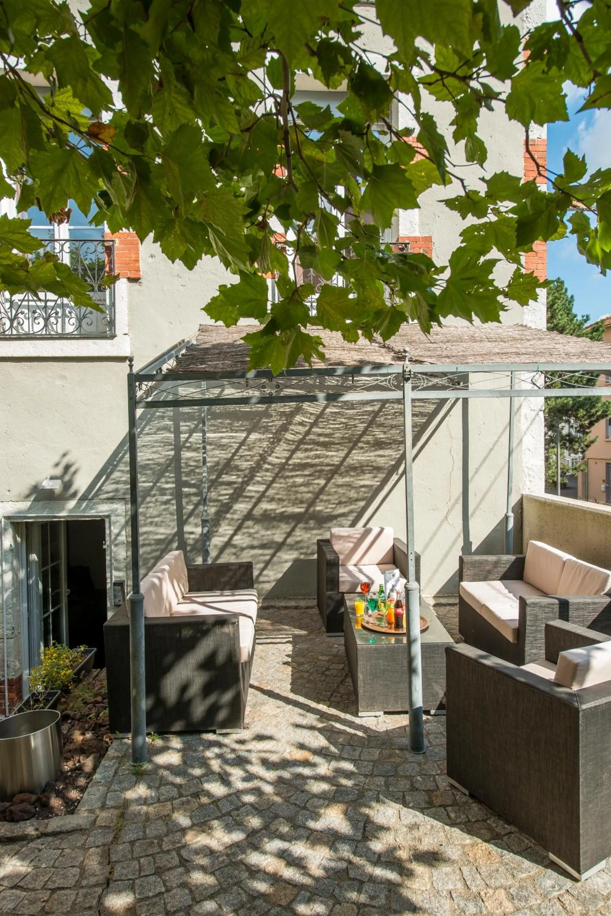 Patio in Hôtel des Capucins