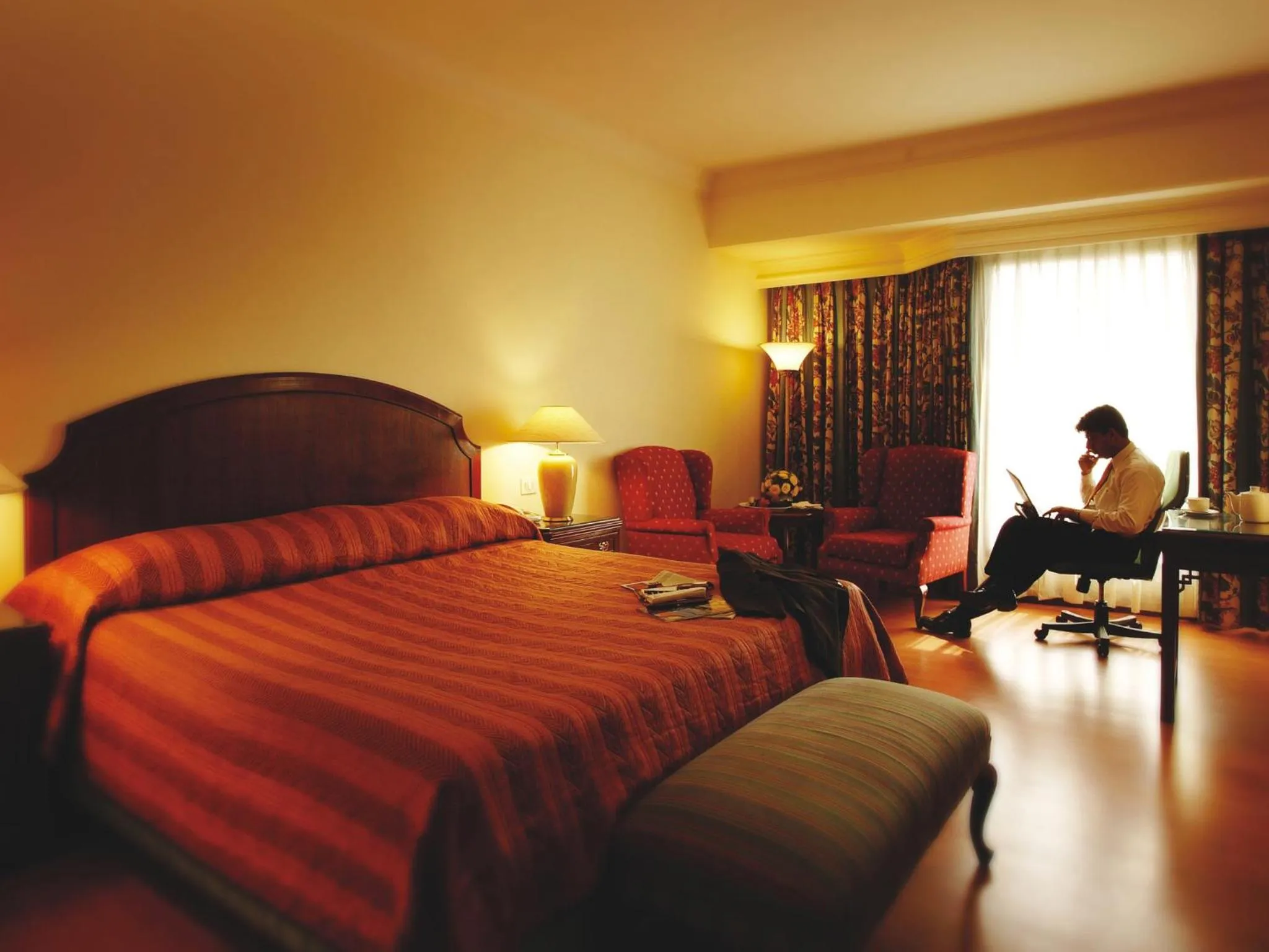 Photo of the whole room, Bed in The Lalit Mumbai