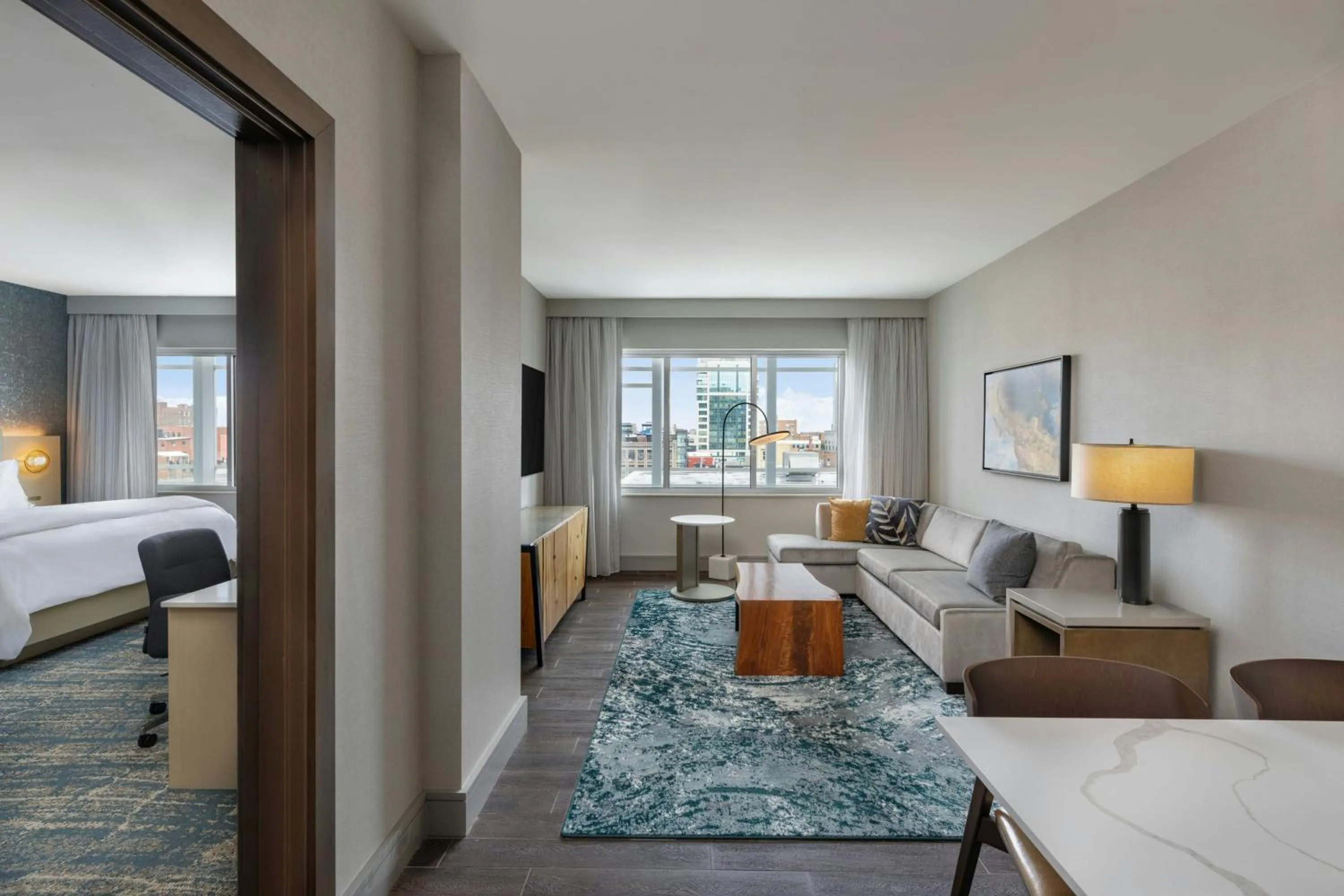 Living room, Bed in The Westin Buffalo