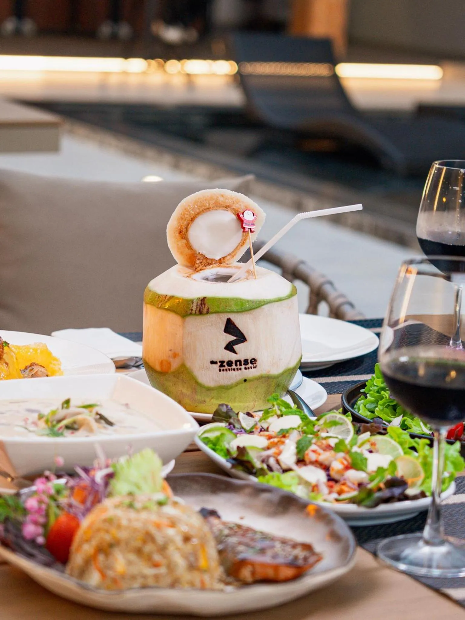 Food and drinks in The Zense Boutique Hotel