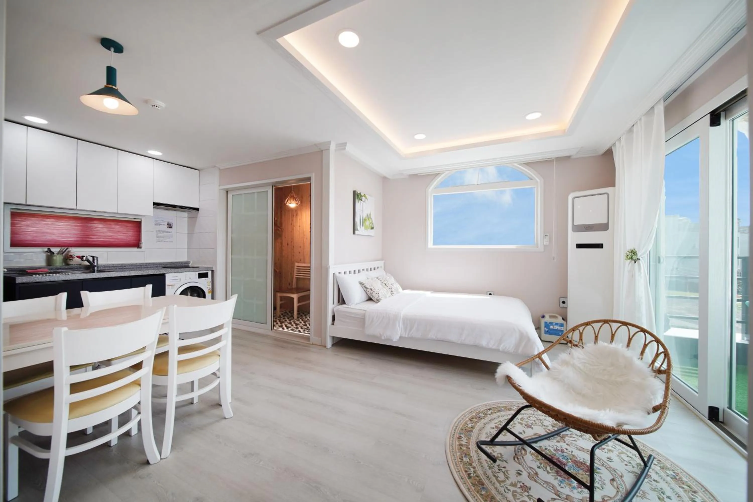 Bedroom, Bed in Pension Haneul Tari