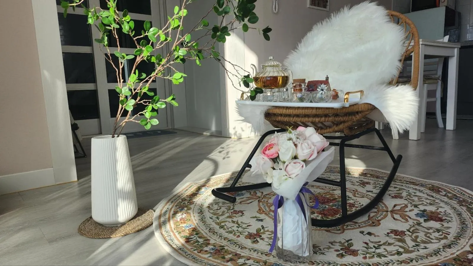 Seating area in Pension Haneul Tari