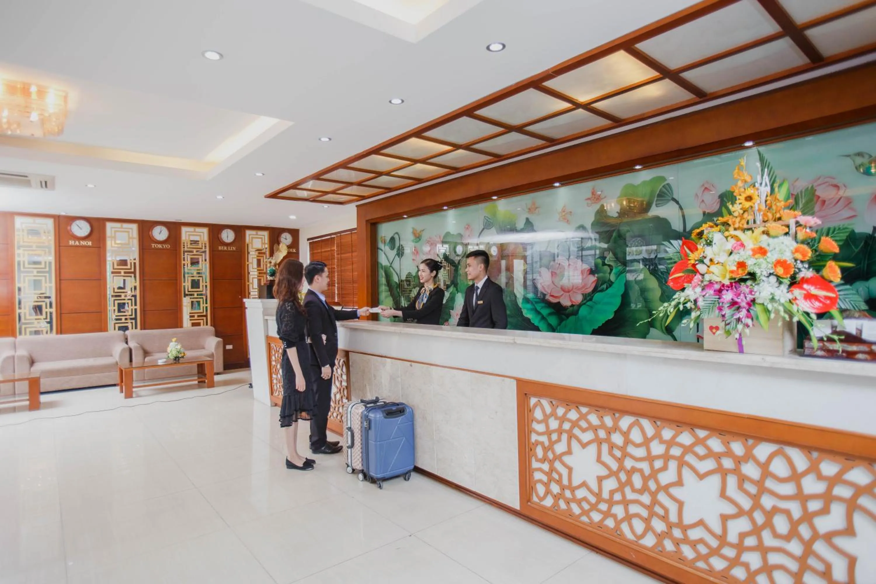 Lobby or reception in Muong Thanh Vinh Hotel