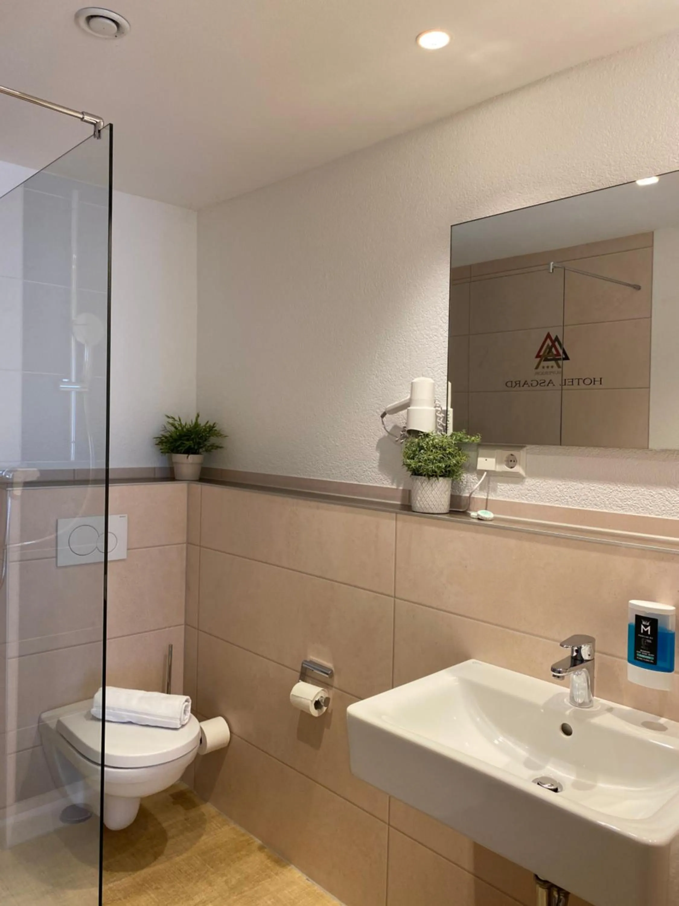 Bathroom in Hotel Asgard