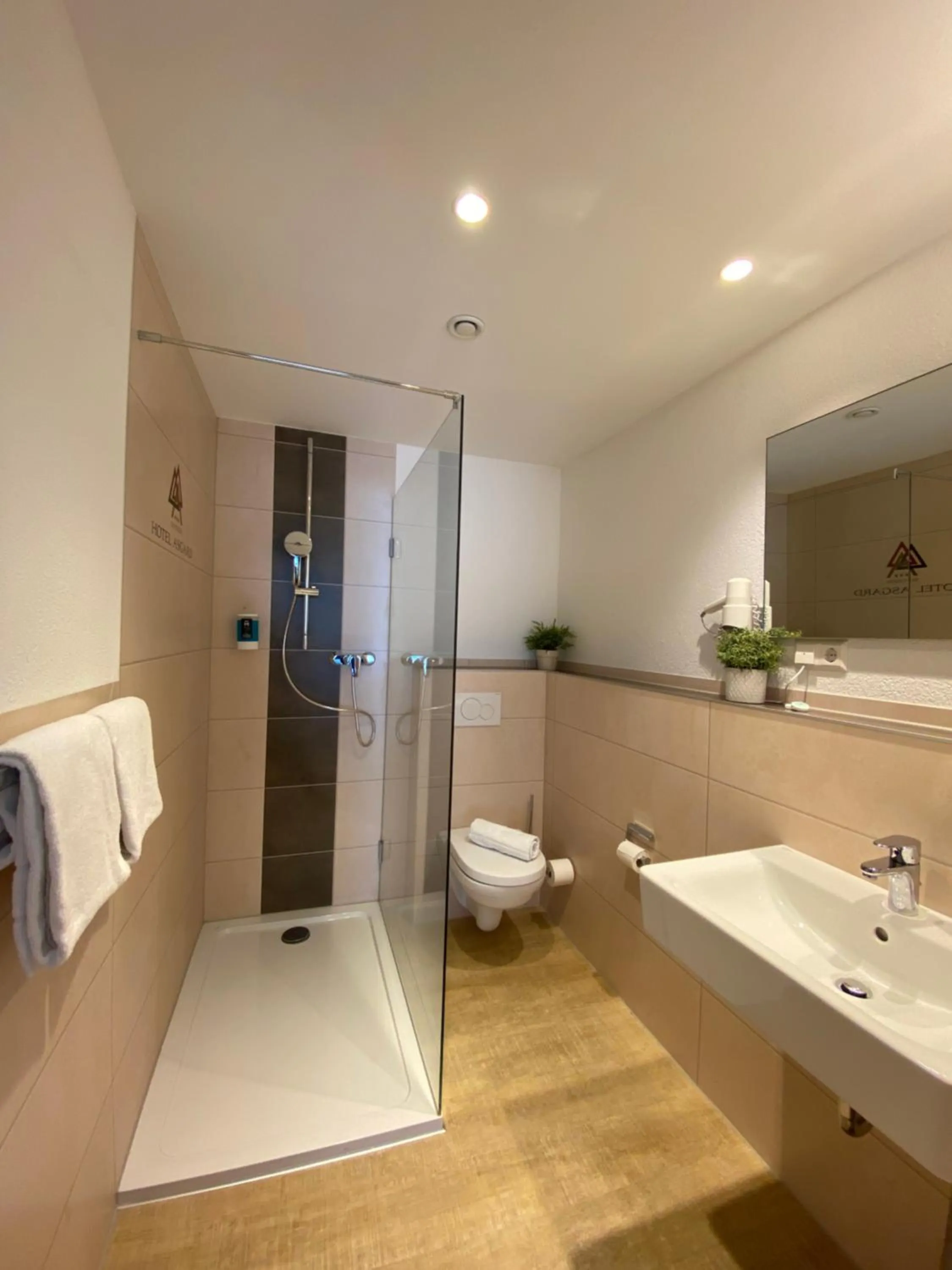 Bathroom in Hotel Asgard