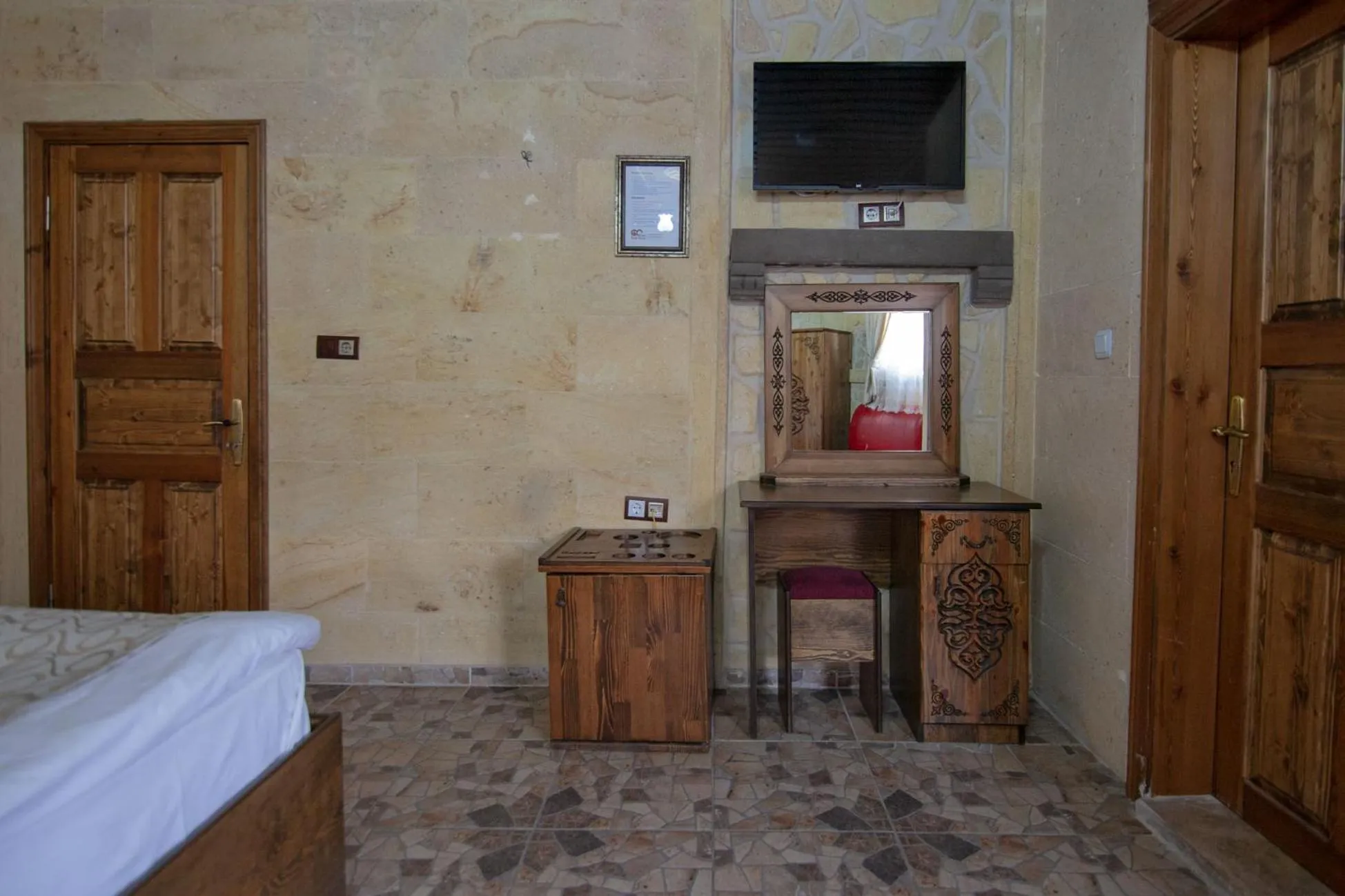 Living room, Bed in Peace Stone House