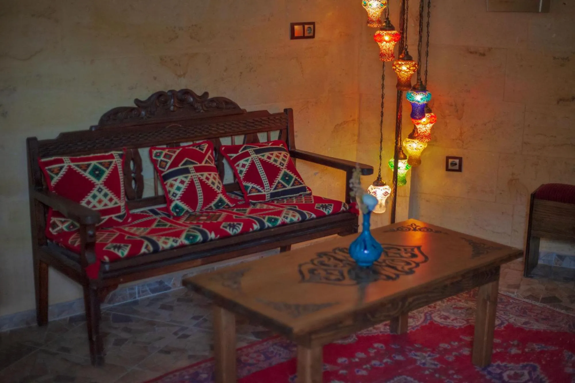 Living room in Peace Stone House