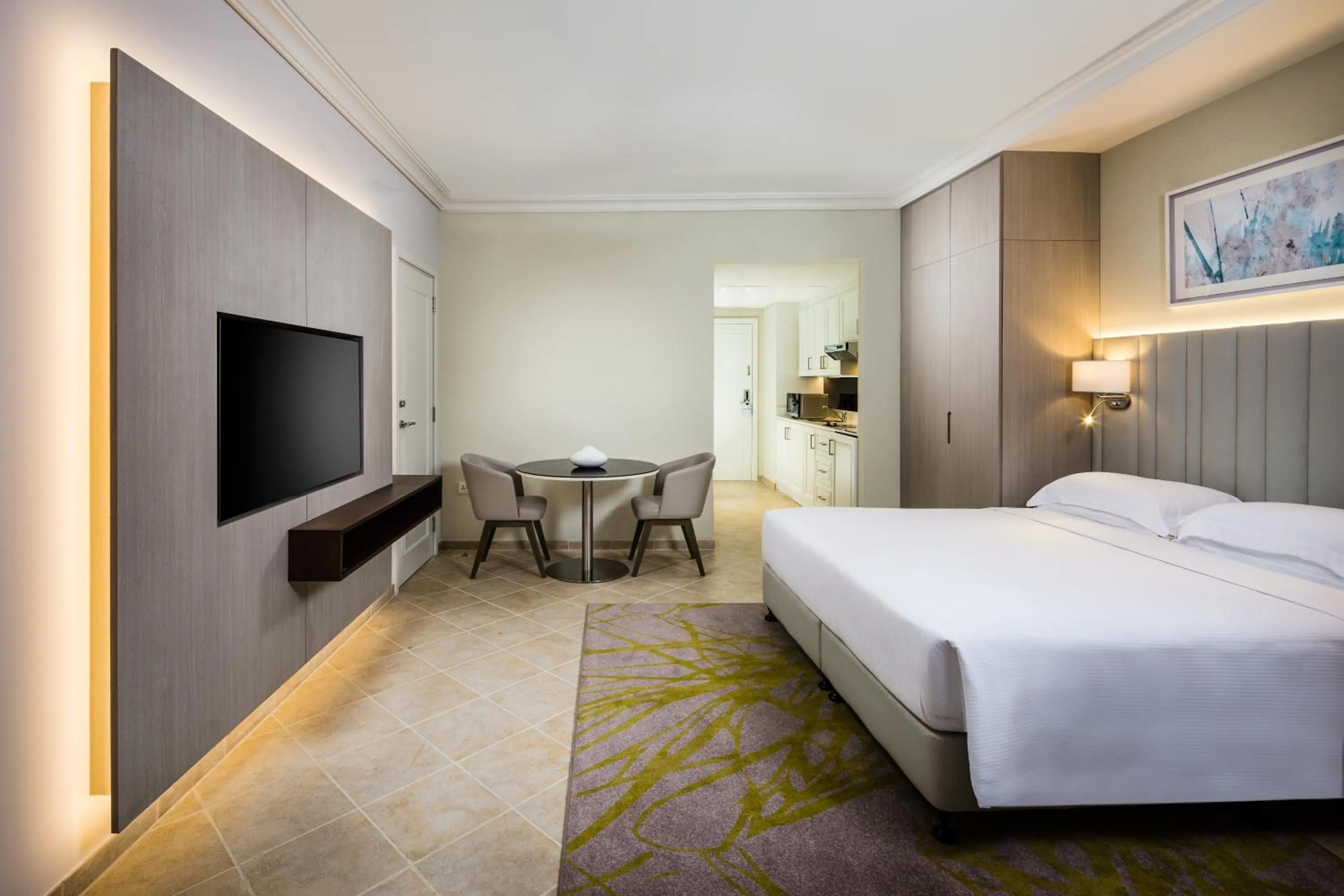 Bedroom, Bed in Beach Rotana – All Suites