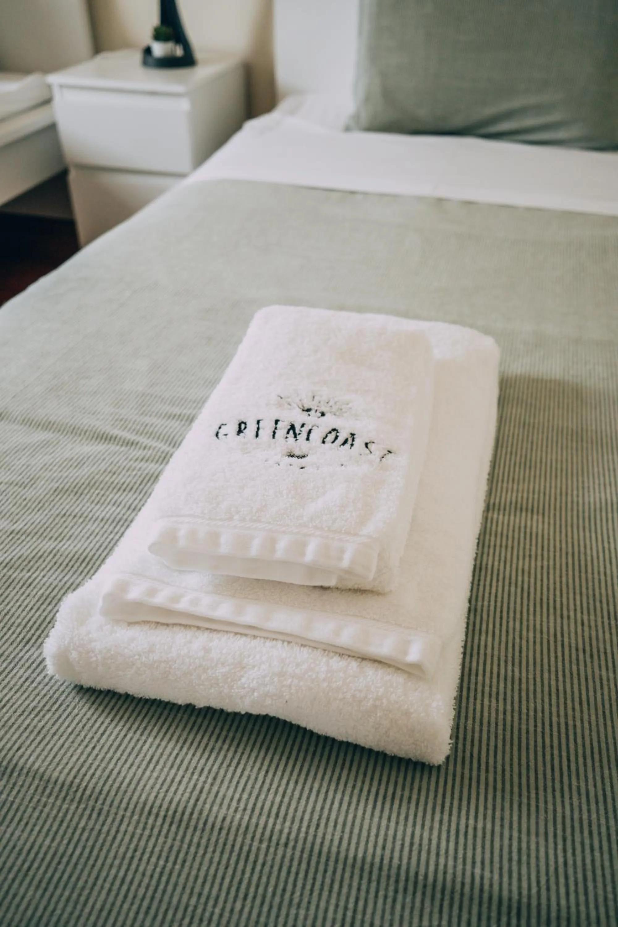 towels, Bed in Green Coast Surf House