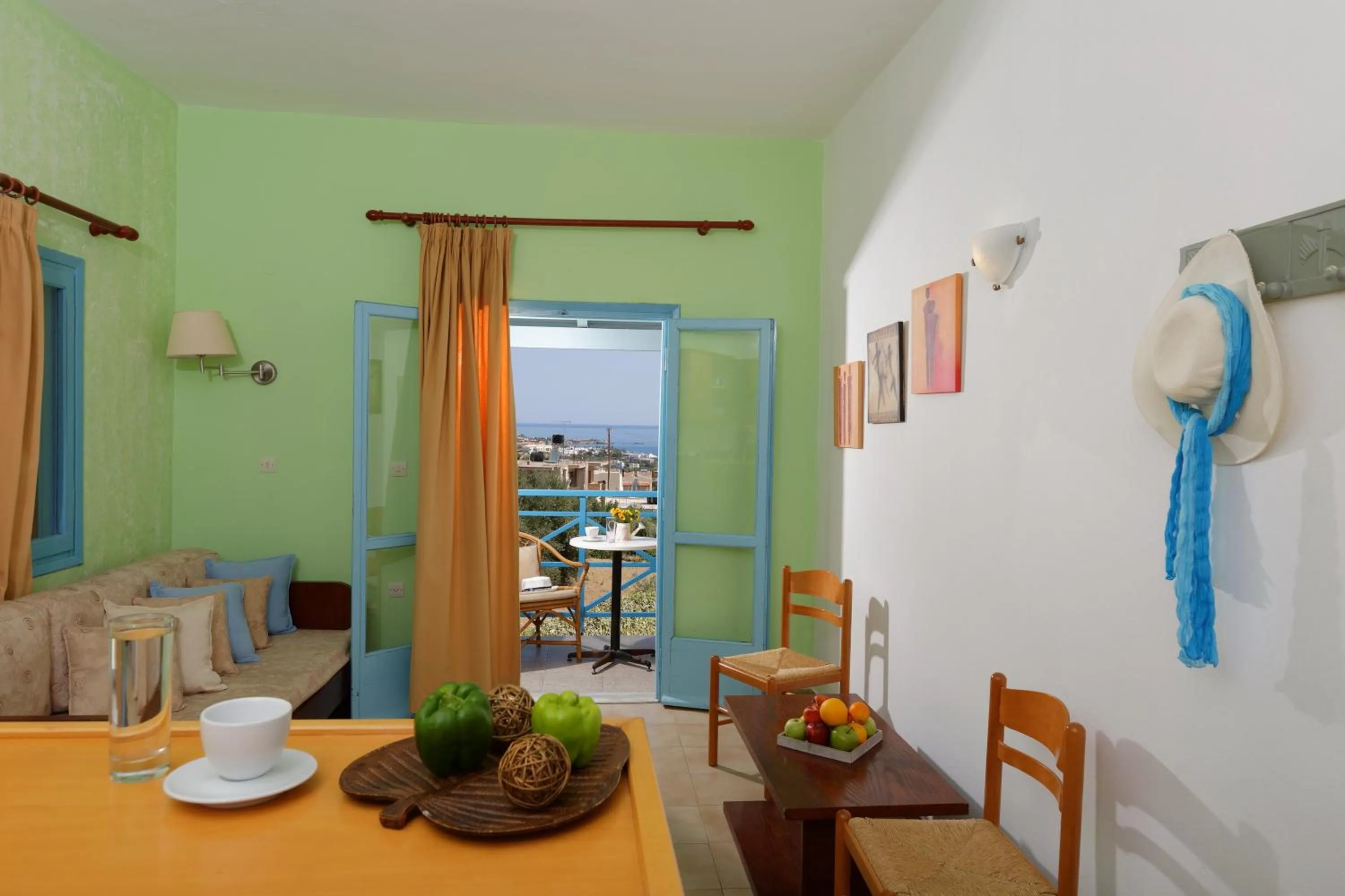 Seating area in Piskopiano Village