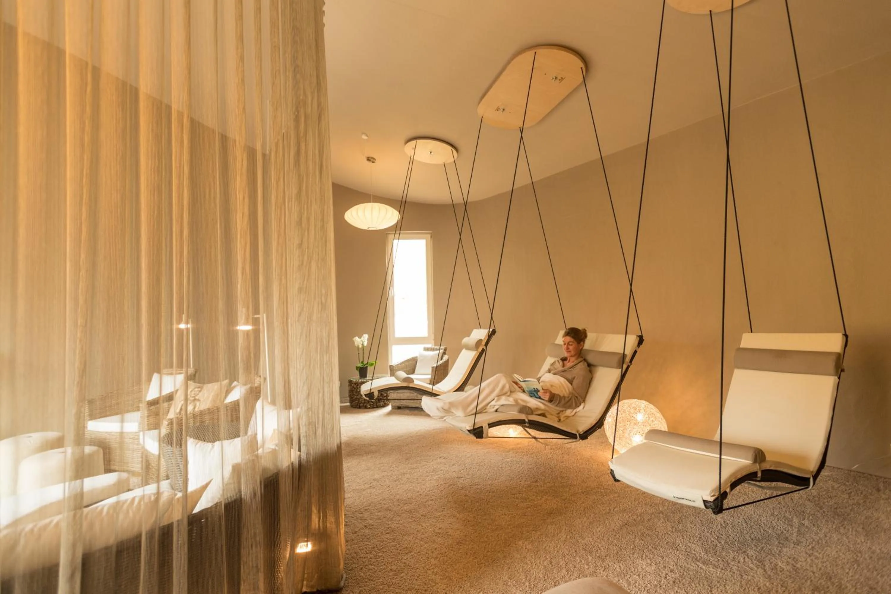 Sauna in Menschels Vitalresort