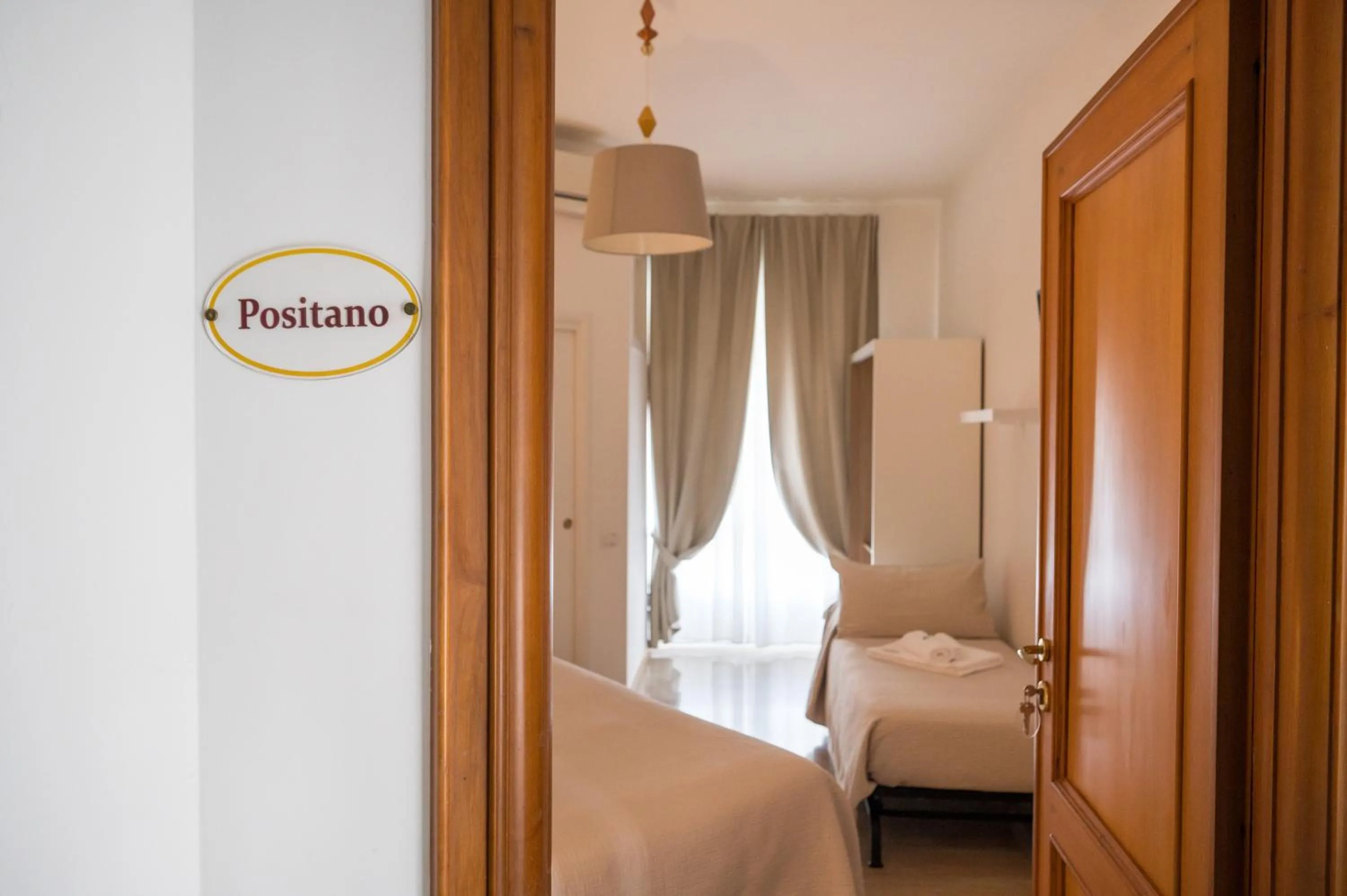 Bedroom, Bed in Panoramic Rooms Salerno