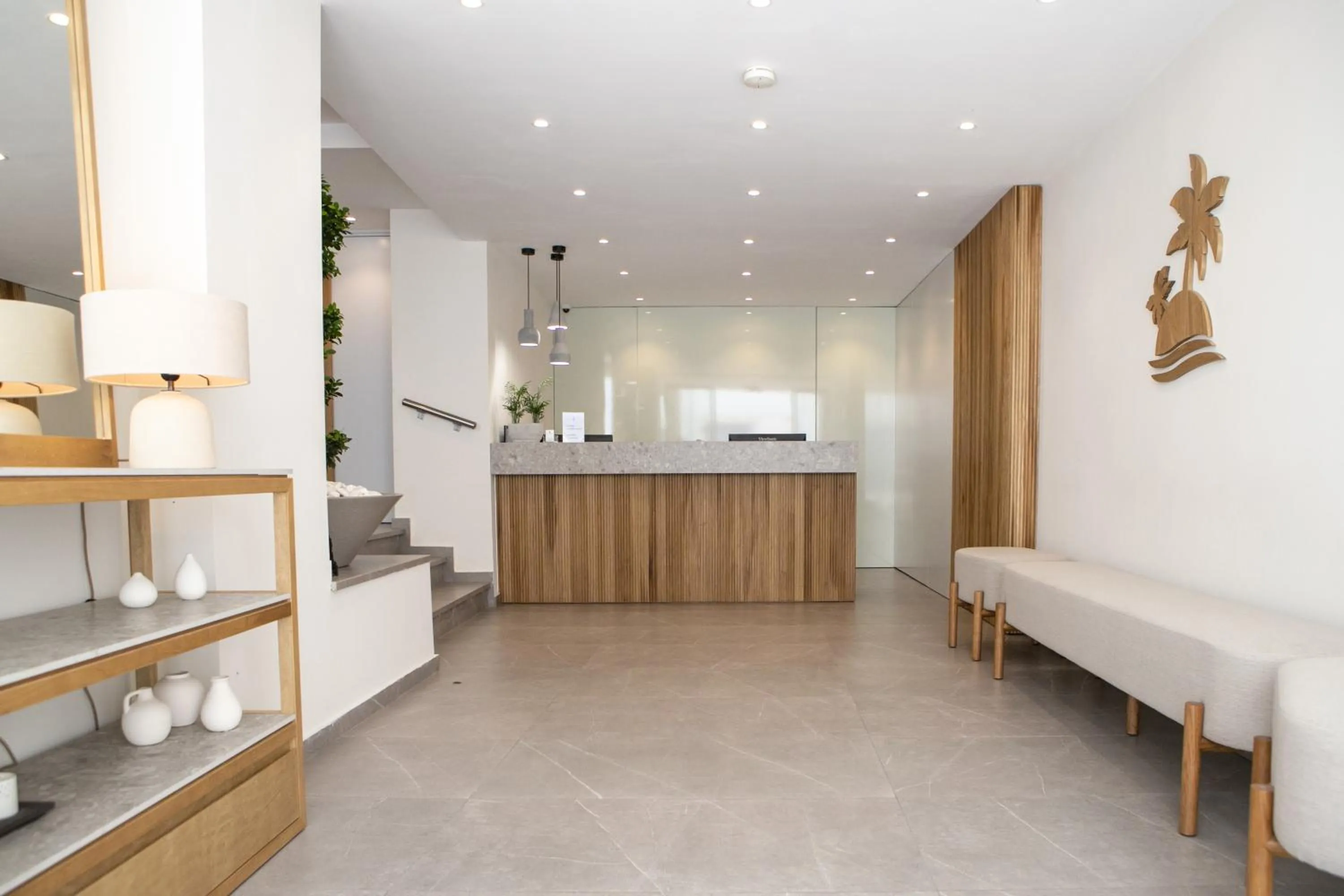 Lobby or reception in Les Palmiers Beach Boutique Hotel & Luxury Apartments